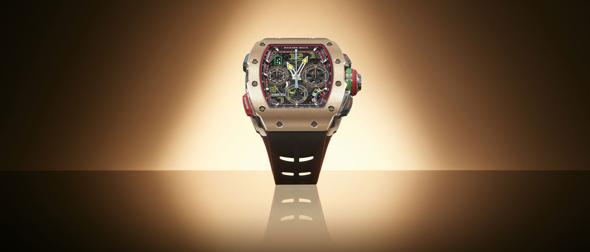 IMG_9086 Richard Mille RM 65-01 Automatic Split-Seconds Chronograph Red Gold and Carbon TPT? rm-65-01 3