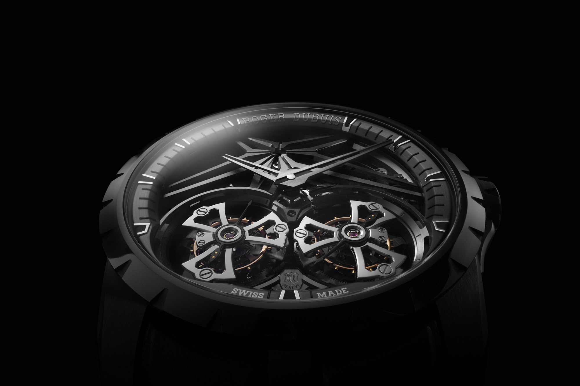 IMG_9086 Roger Dubuis Excalibur Double Tourbillon Black Ceramic RDDBEX0820 3