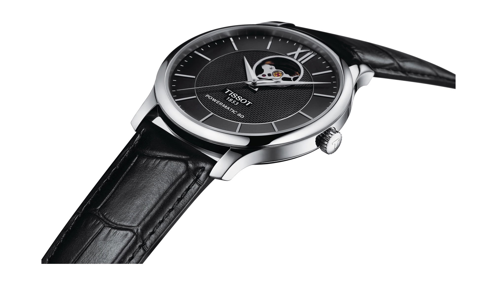 IMG_9086 Tissot Tradition Powermatic 80 Open Heart T063.907.16.058.00 3