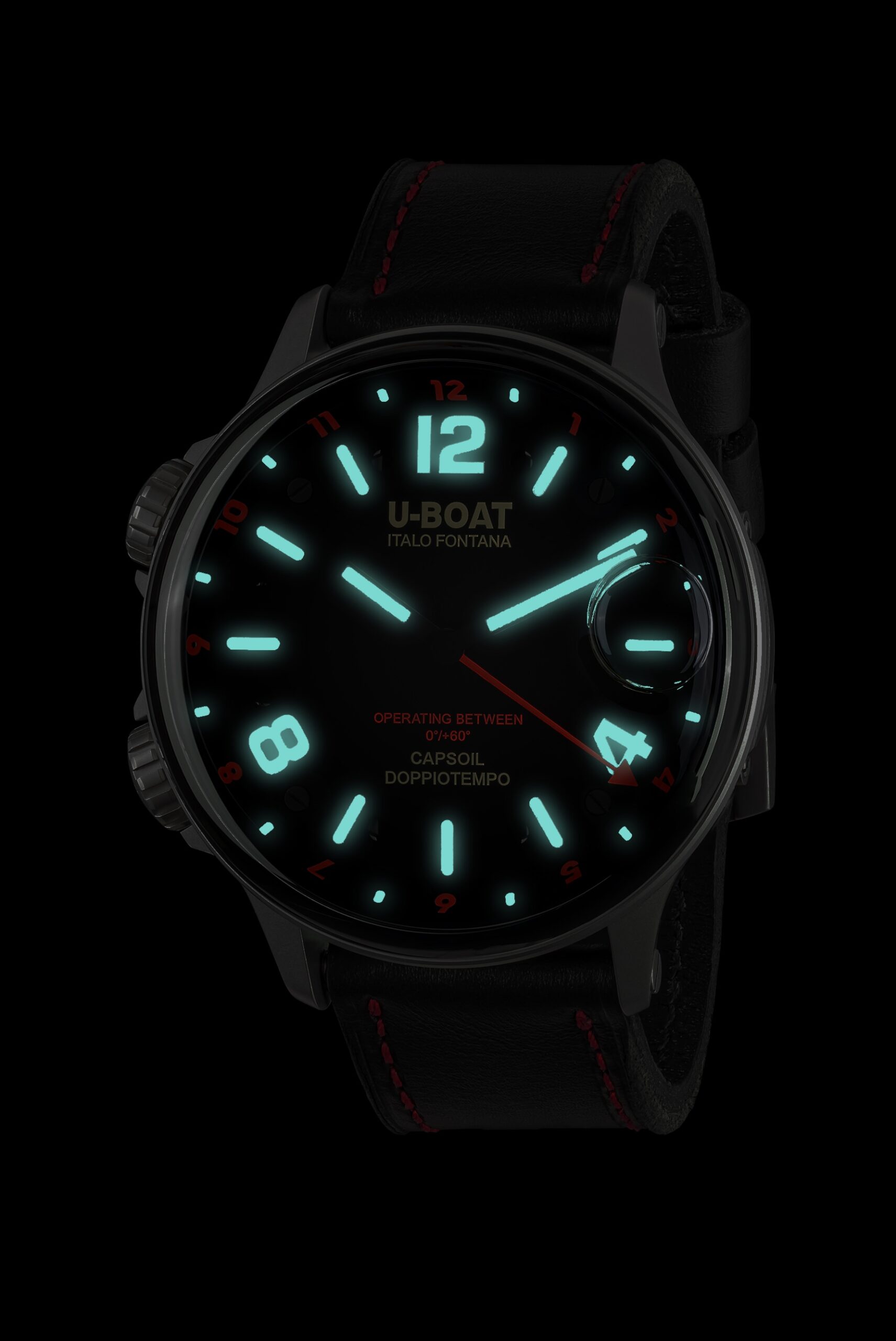 U-Boat Capsoil Doppiotempo 55 SS Red 9674 3