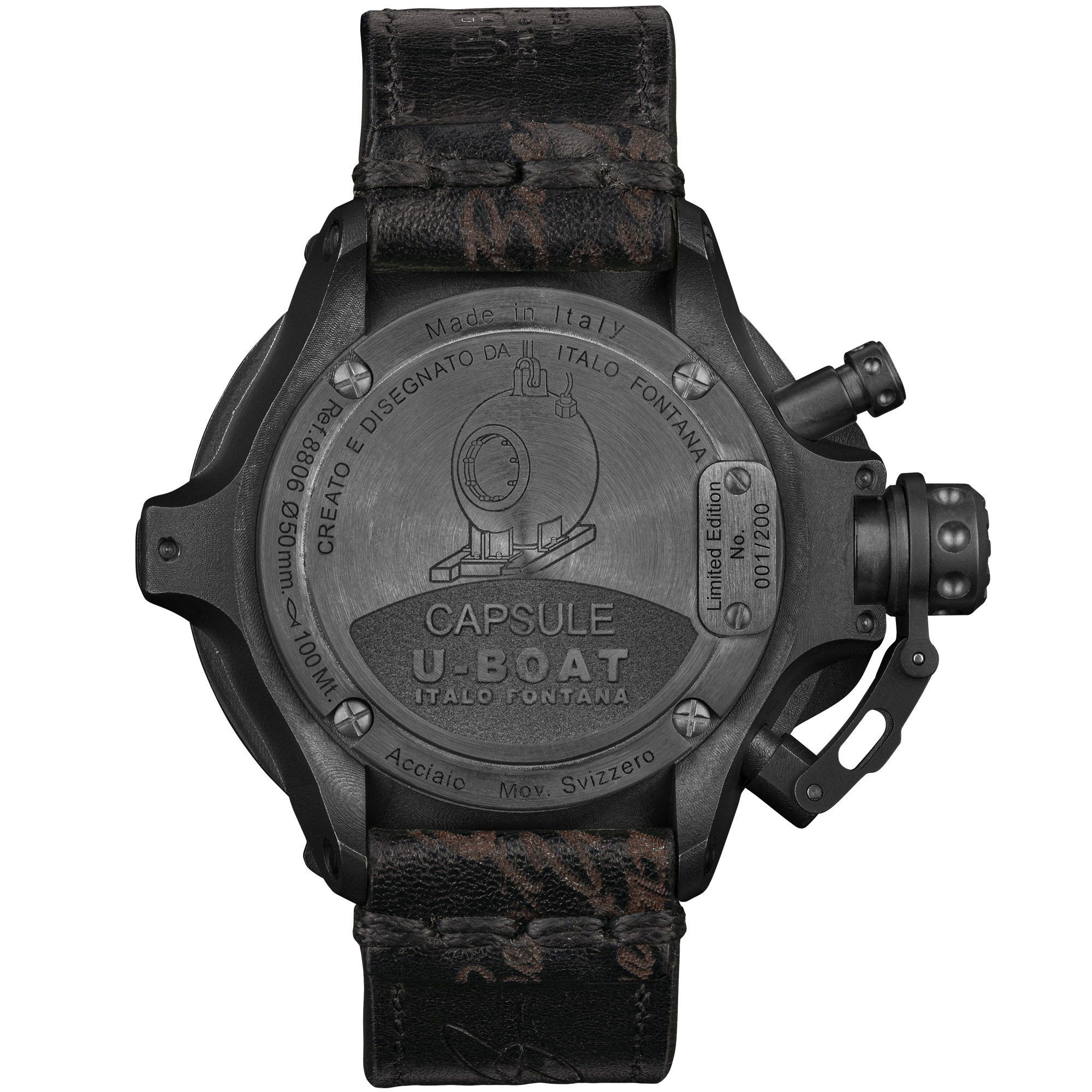U-Boat Capsule 50 PVD BK BL 8806 3