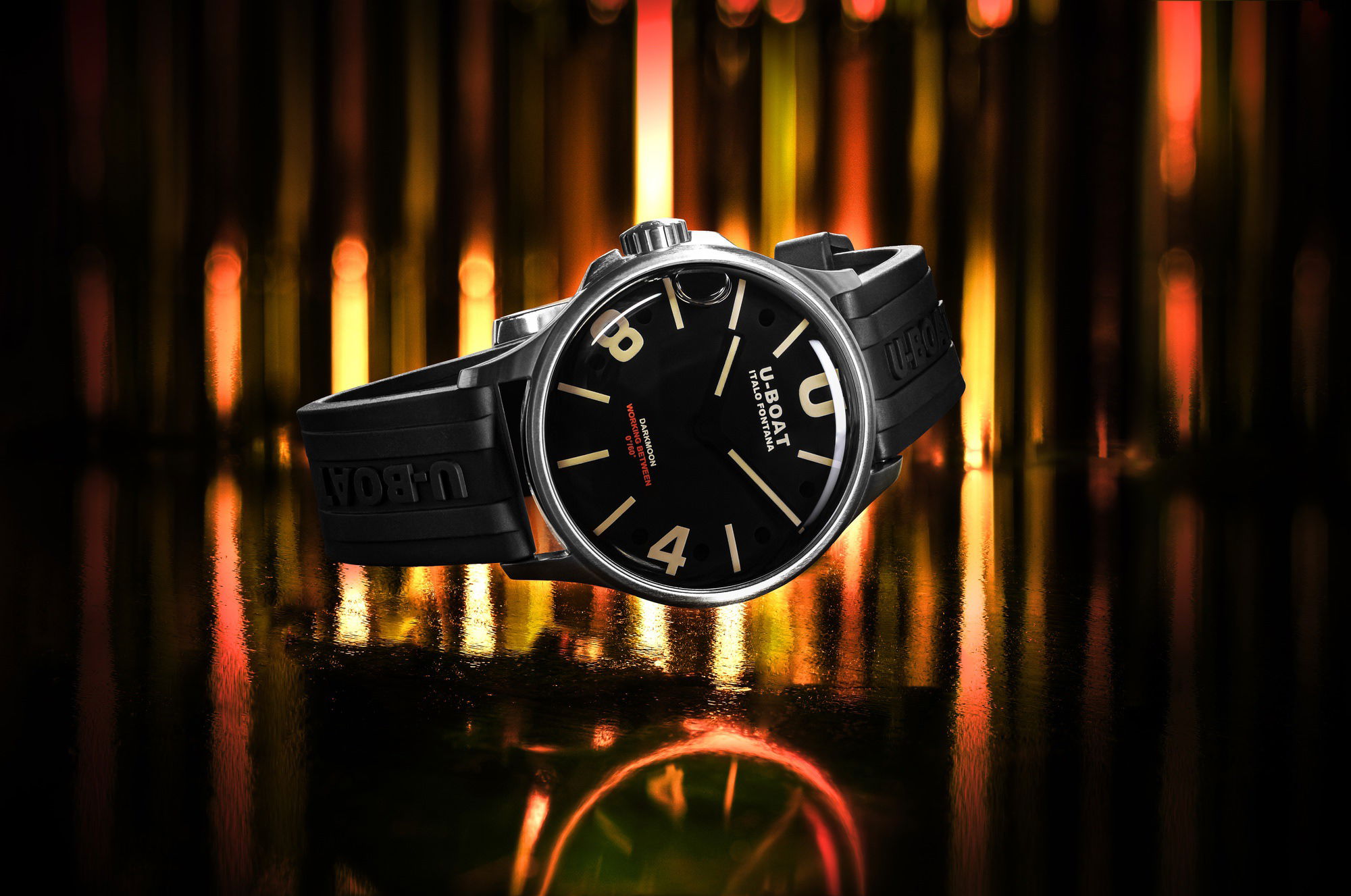 U-Boat Darkmoon 40 Black BE SS 9018 3