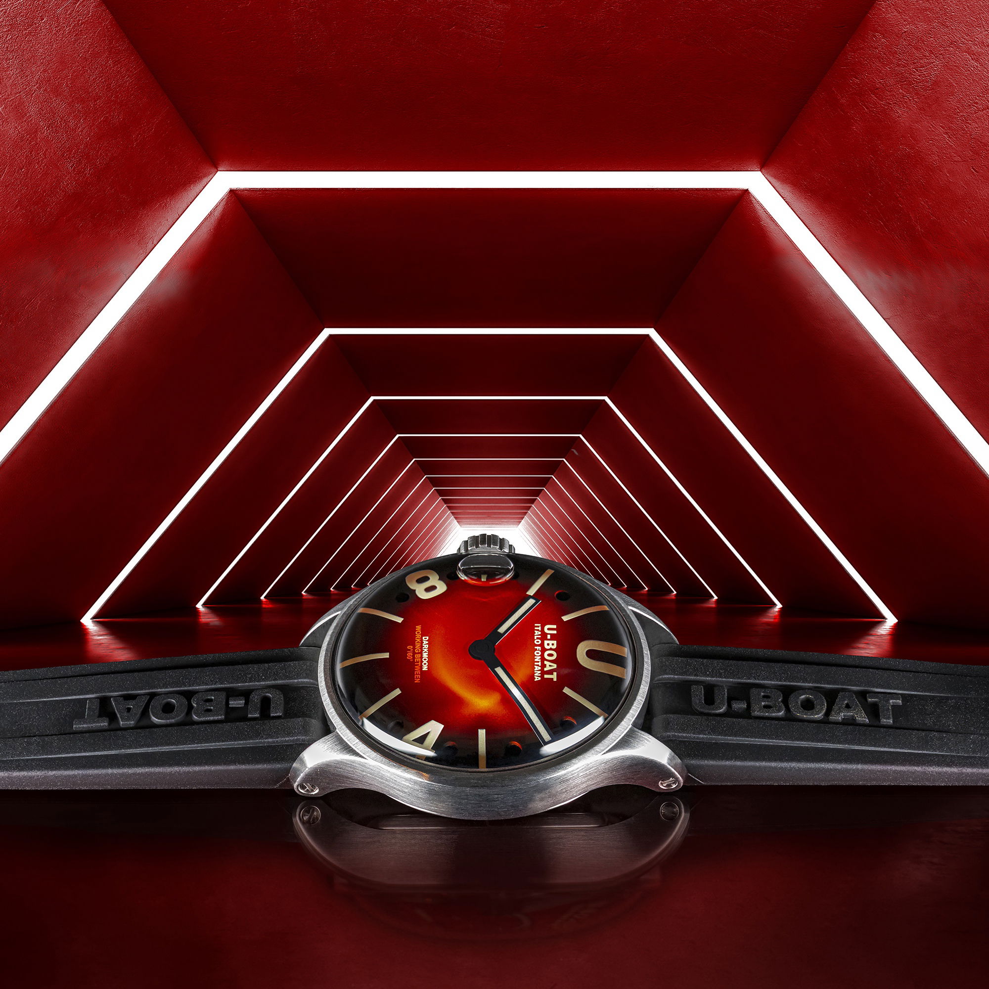 U-Boat Darkmoon 40 Red SS Soleil 9500 3