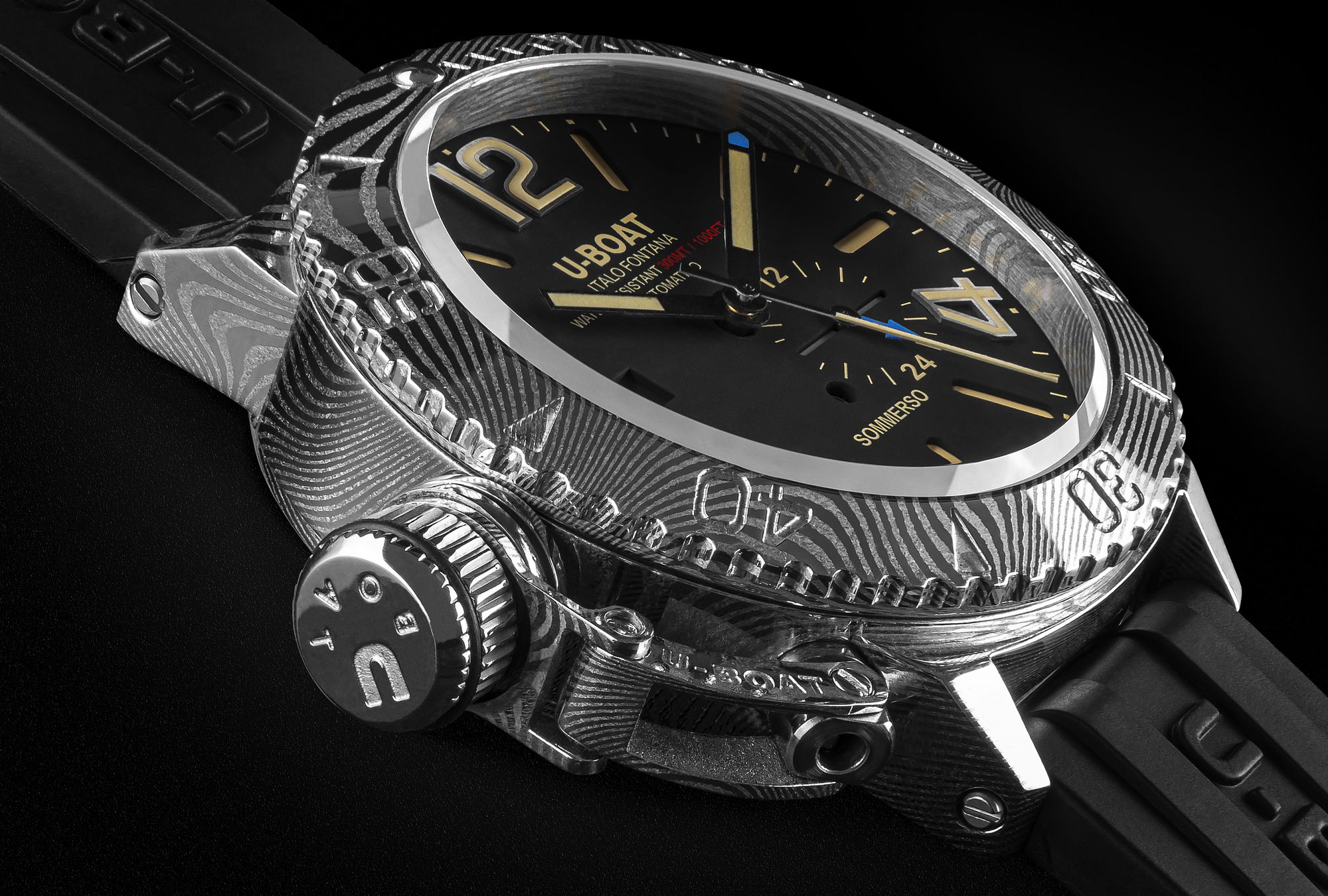 U-Boat Sommerso 46 Damascus Left Edition 9999 3