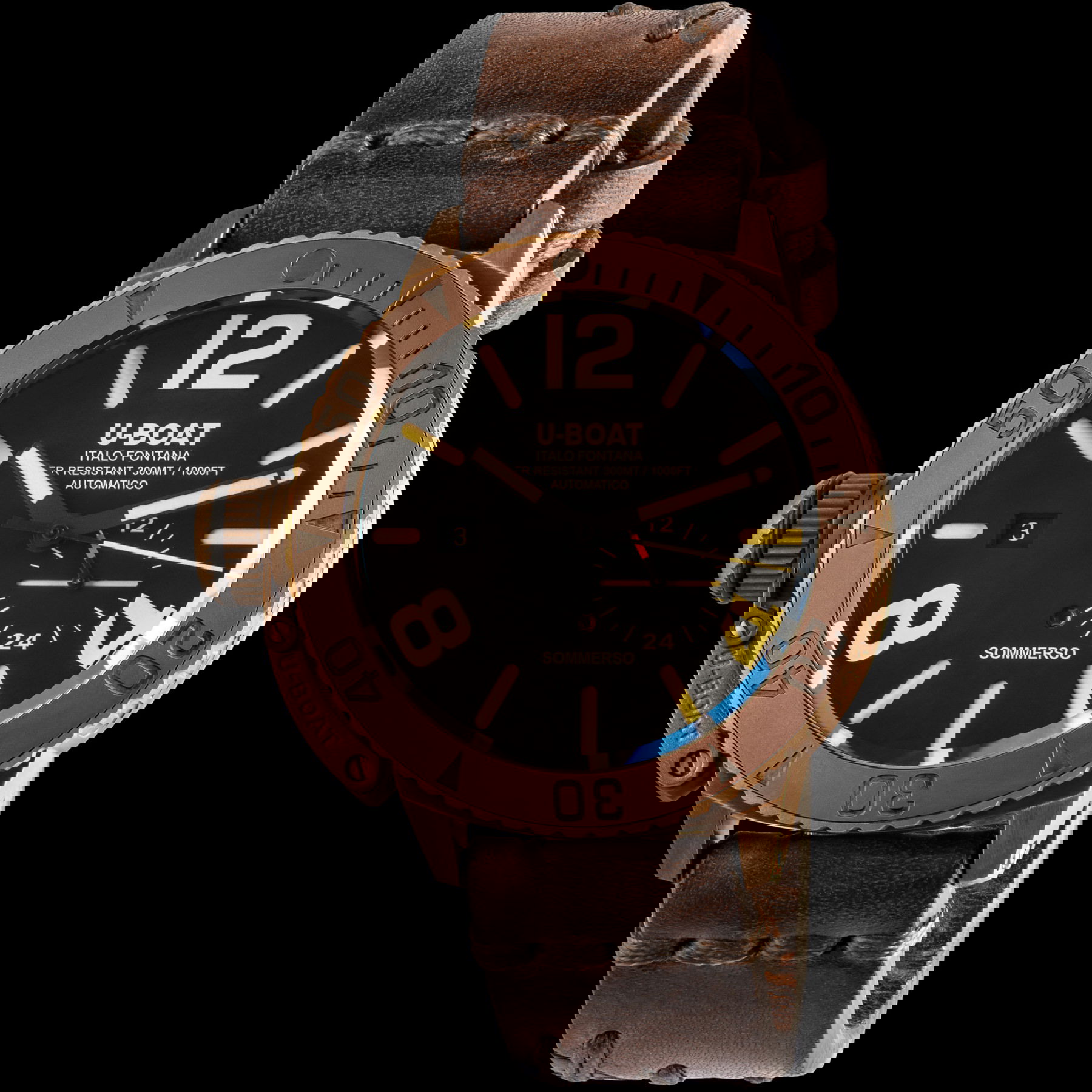 U-Boat Sommerso Bronze Ceramic Bezel 8486/C 3