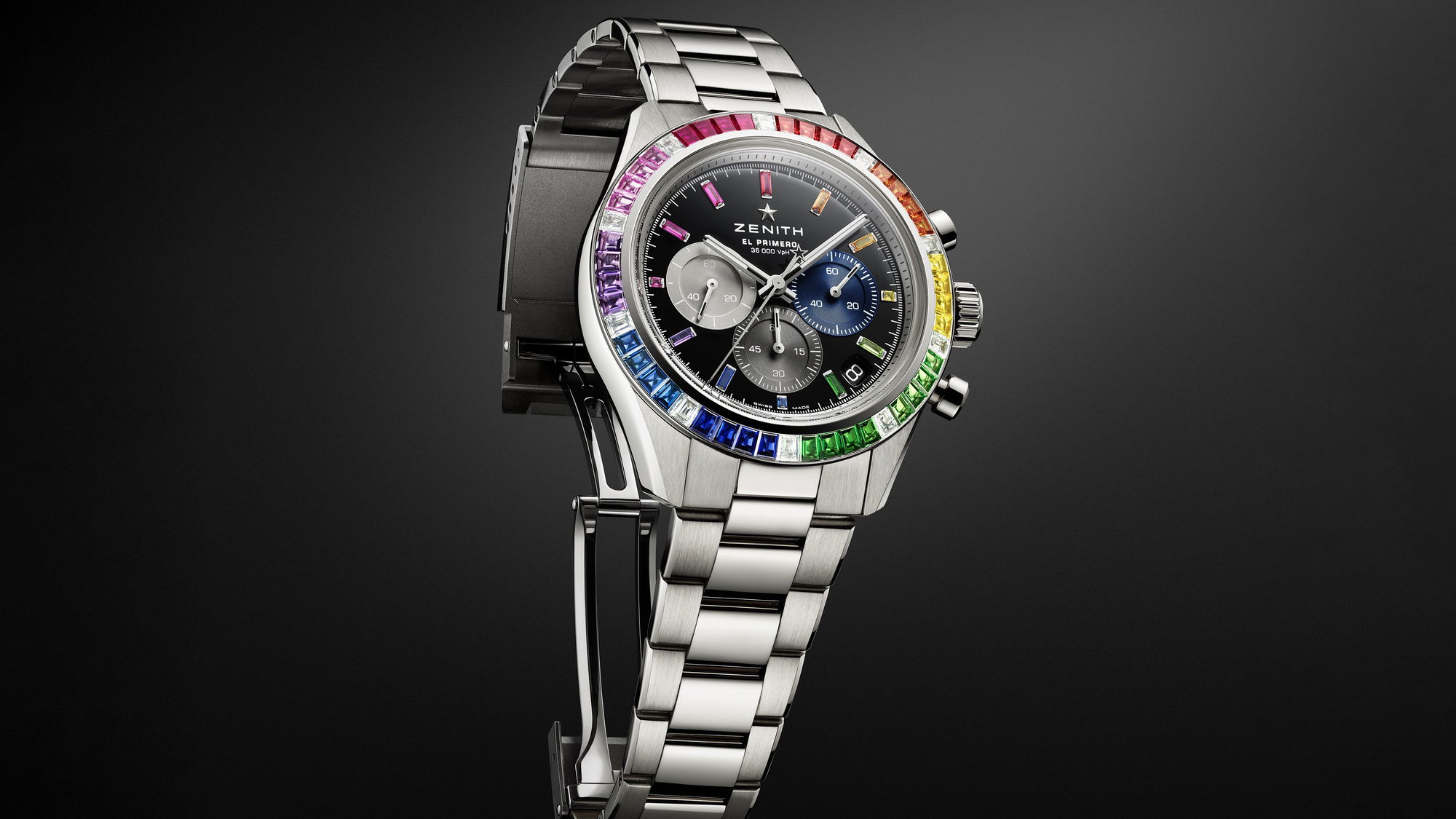 IMG_9086 Zenith Chronomaster Sport Rainbow Boutique Edition 45.3104.3600/21.M3100 3
