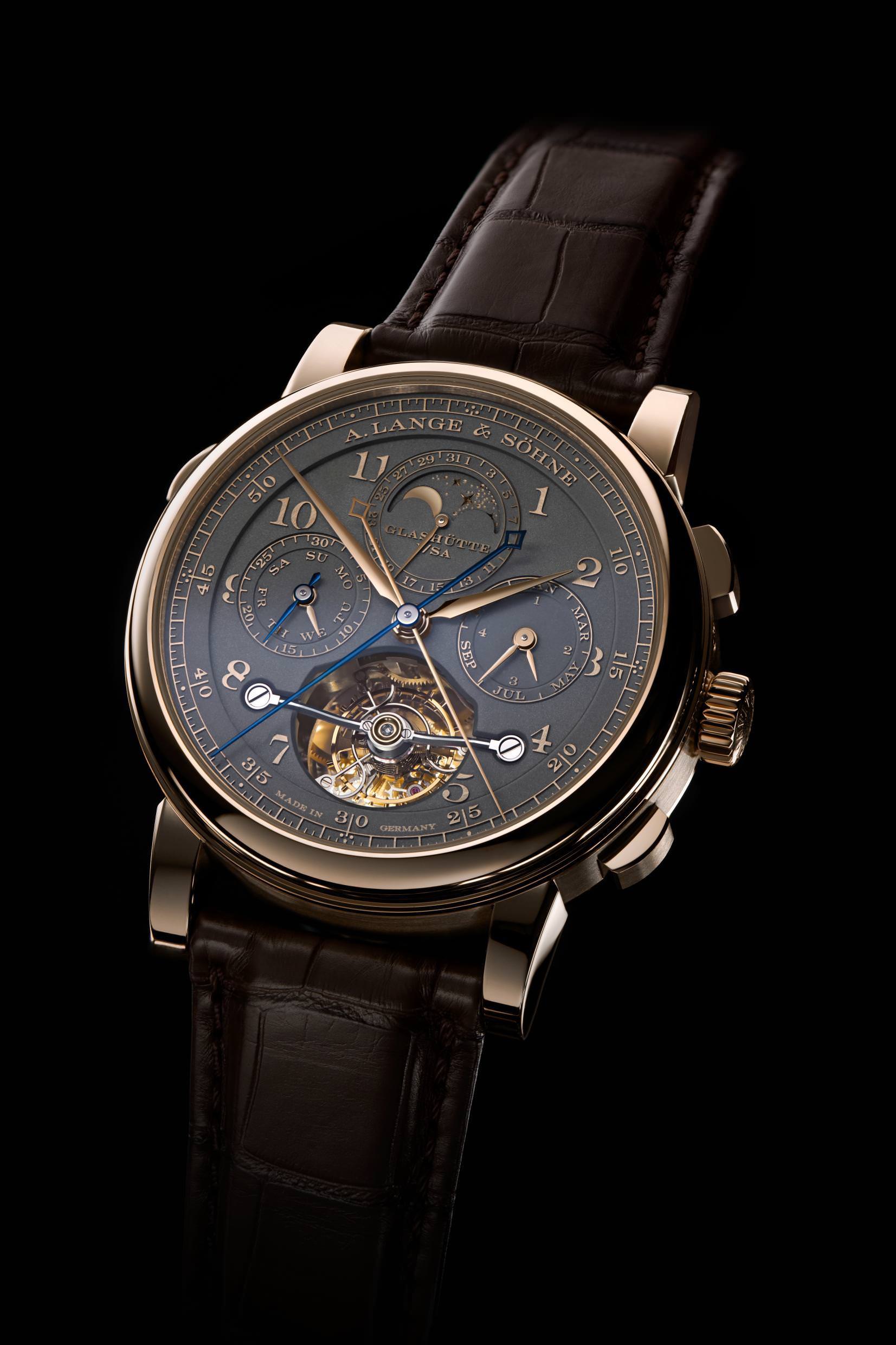 IMG_9081 A.Lange & Sohne Tourbograph Perpetual Honeygold Homage to F. A. Lange 706.050FE Replica 4