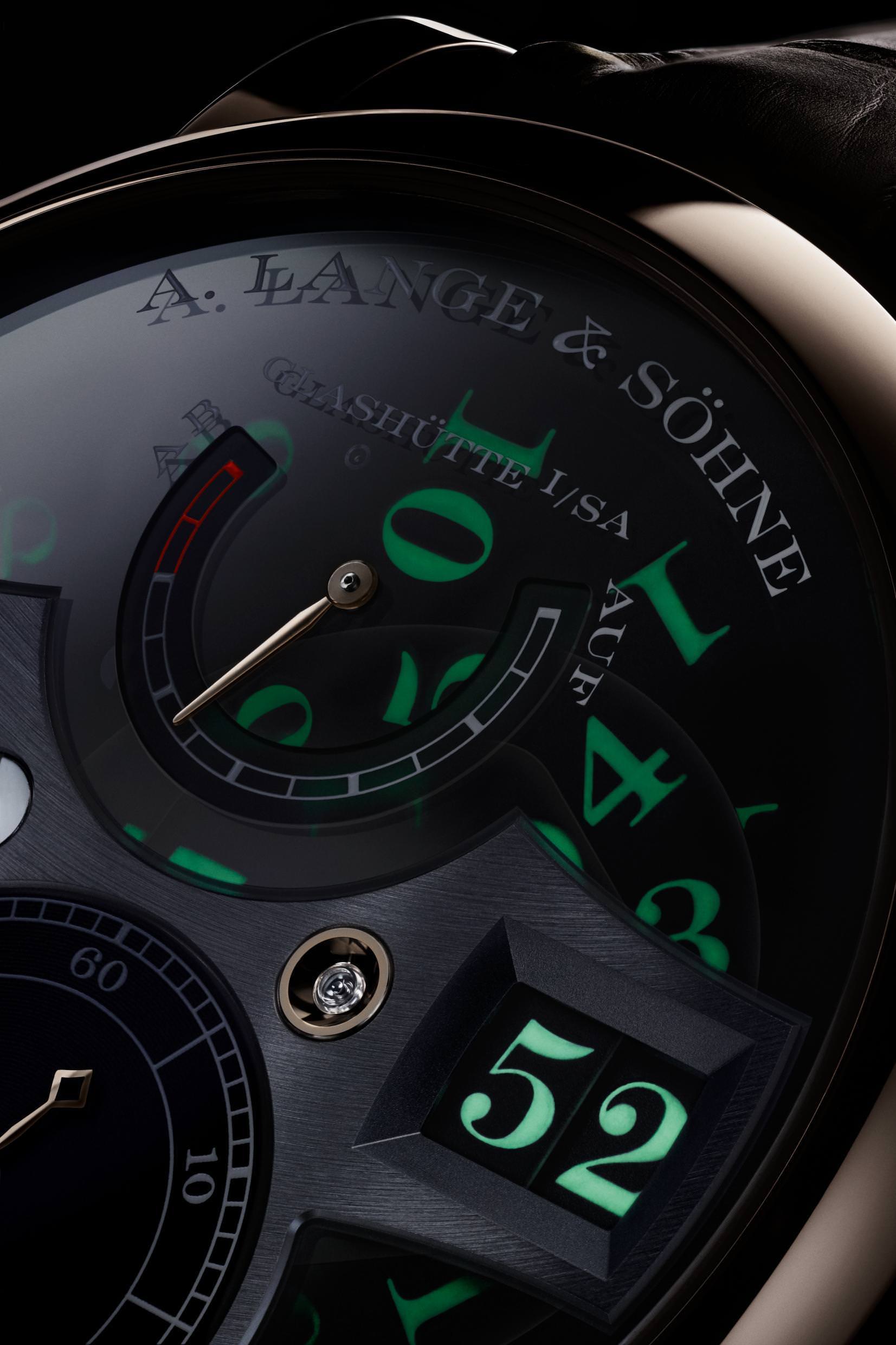 A.Lange & Sohne Zeitwerk Honey Gold “Lumen” 142.055 Replica 4