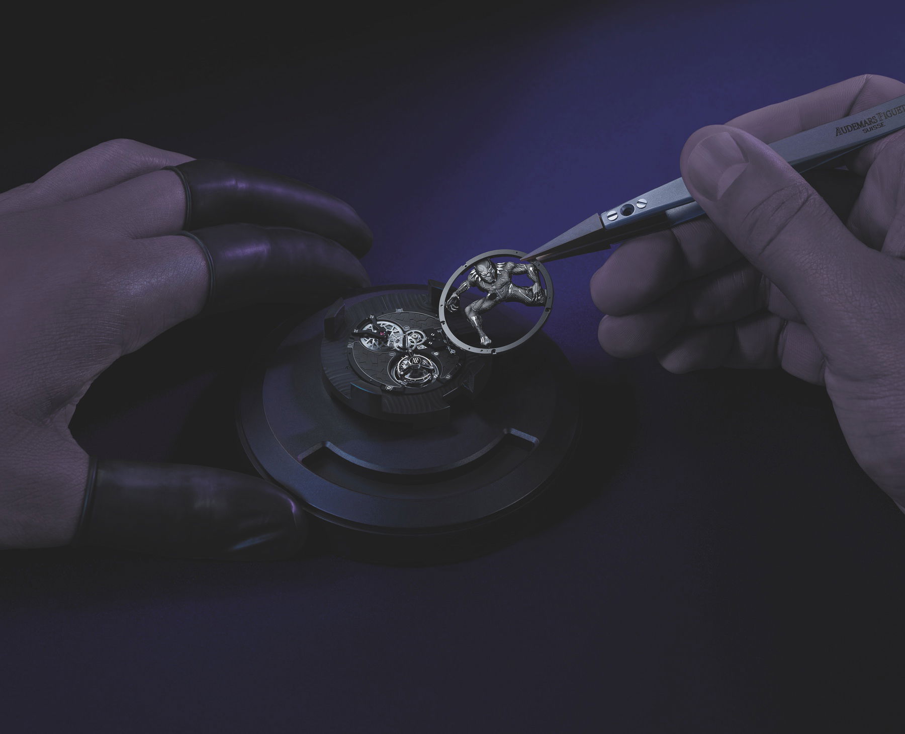 Audemars Piguet Royal Oak Concept Black Panther Flying Tourbillon 26620IO.OO.D077CA.01 Replica 4