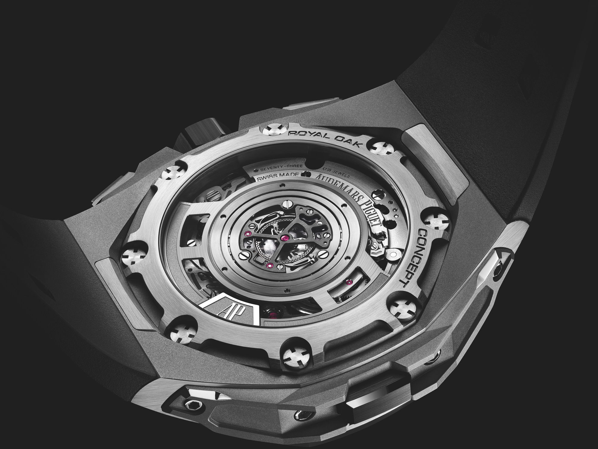 IMG_9081 Audemars Piguet Royal Oak Concept Split-Seconds Chronograph GMT Large Date 26650TI.OO.D013CA.01 Replica 4