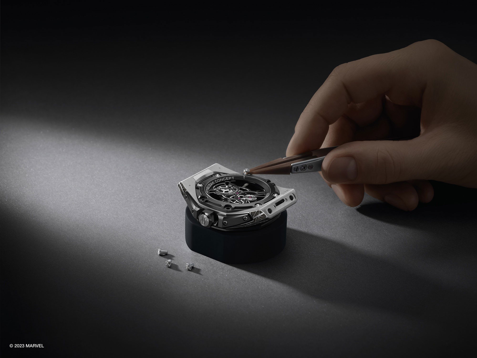 IMG_9081 Audemars Piguet Royal Oak Concept Tourbillon “Black Suit Spider Man” 26632CN.OO.D100CA.01 Replica 4