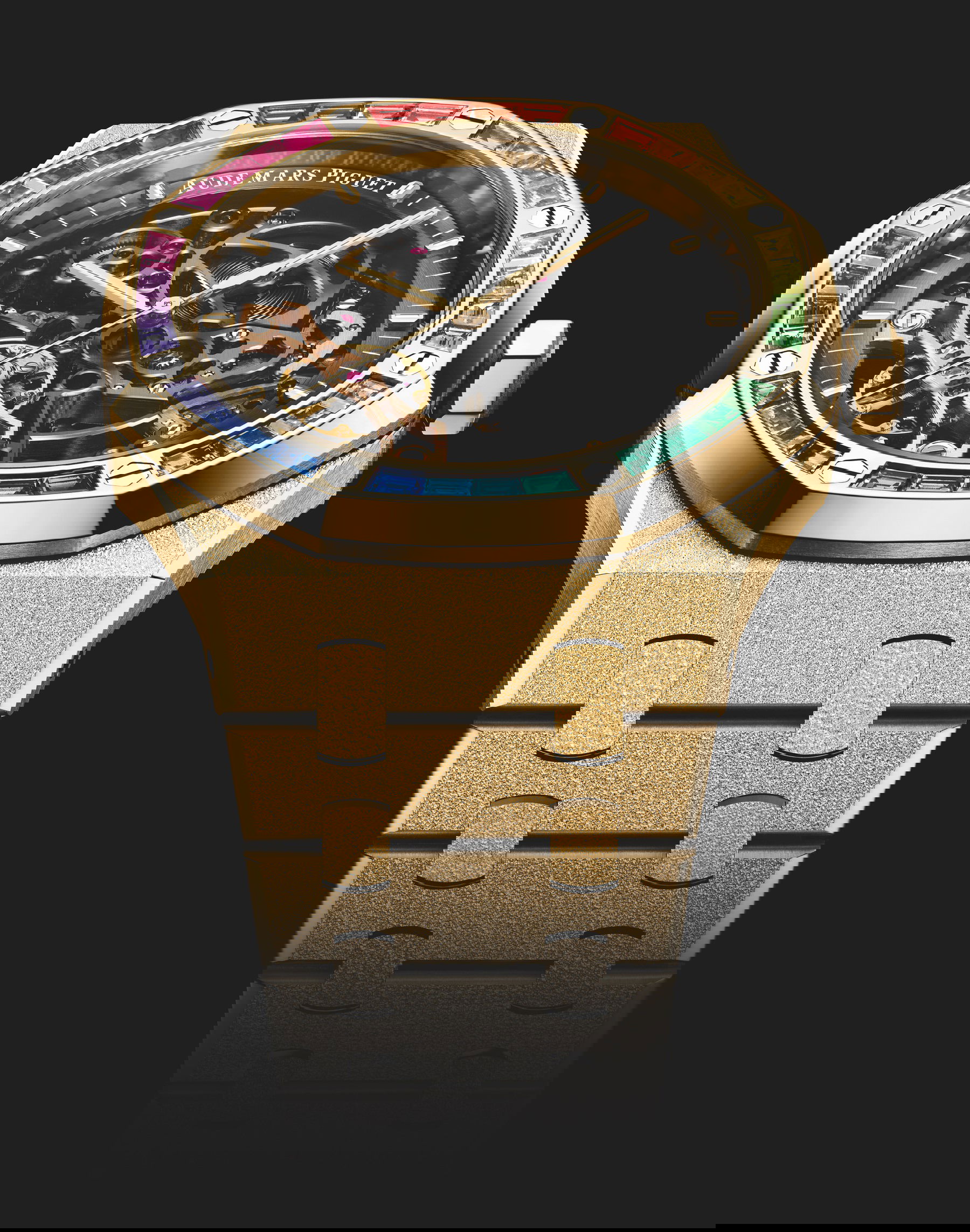 IMG_9081 Audemars Piguet Royal Oak Frosted Gold Double Balance Wheel Openworked 15412BA.YG.1224BA.01-B Replica 4