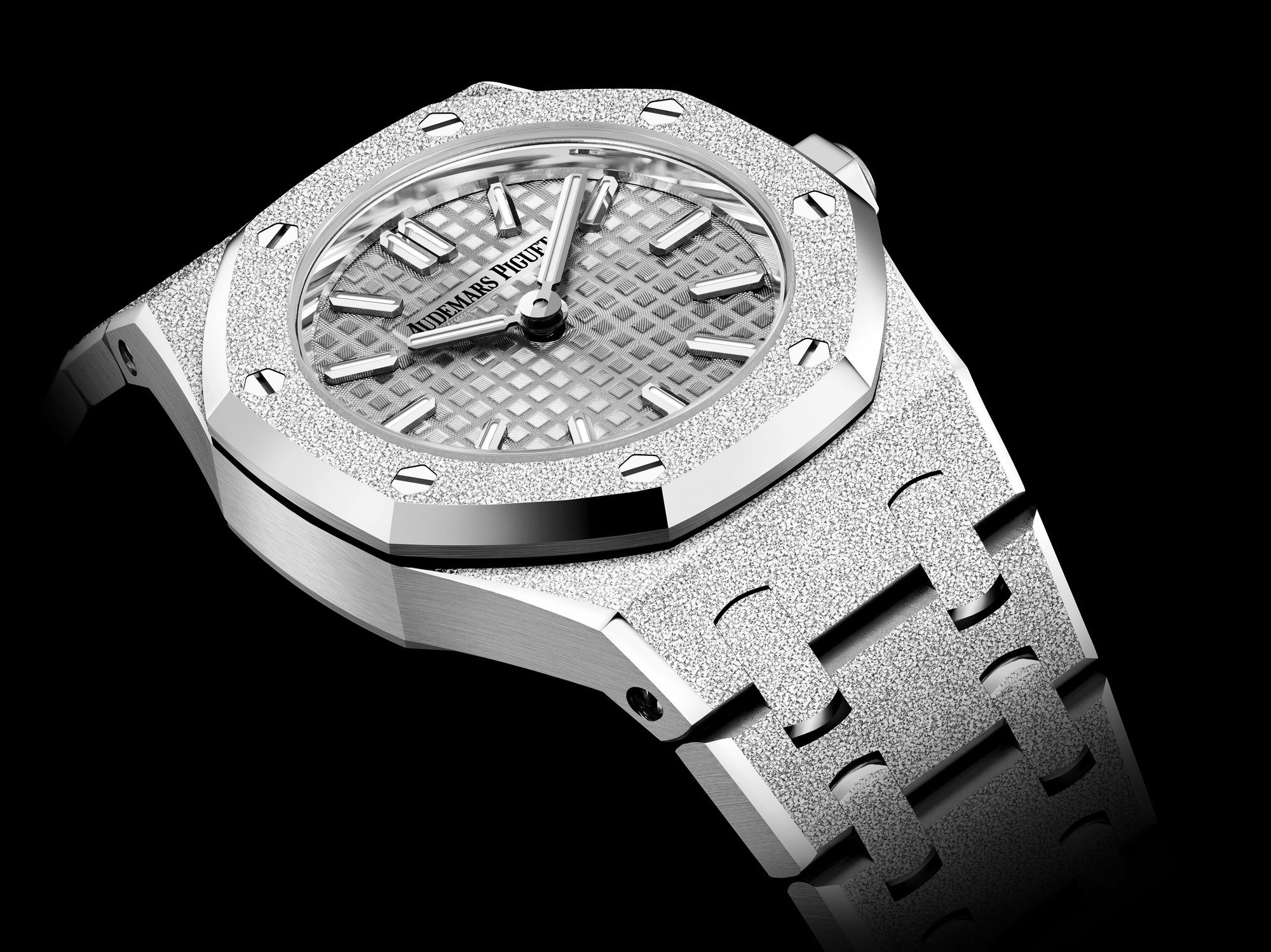 Audemars Piguet Royal Oak Mini Frosted Gold Quartz 23 67630BC.GG.1312BC.01 Replica 4