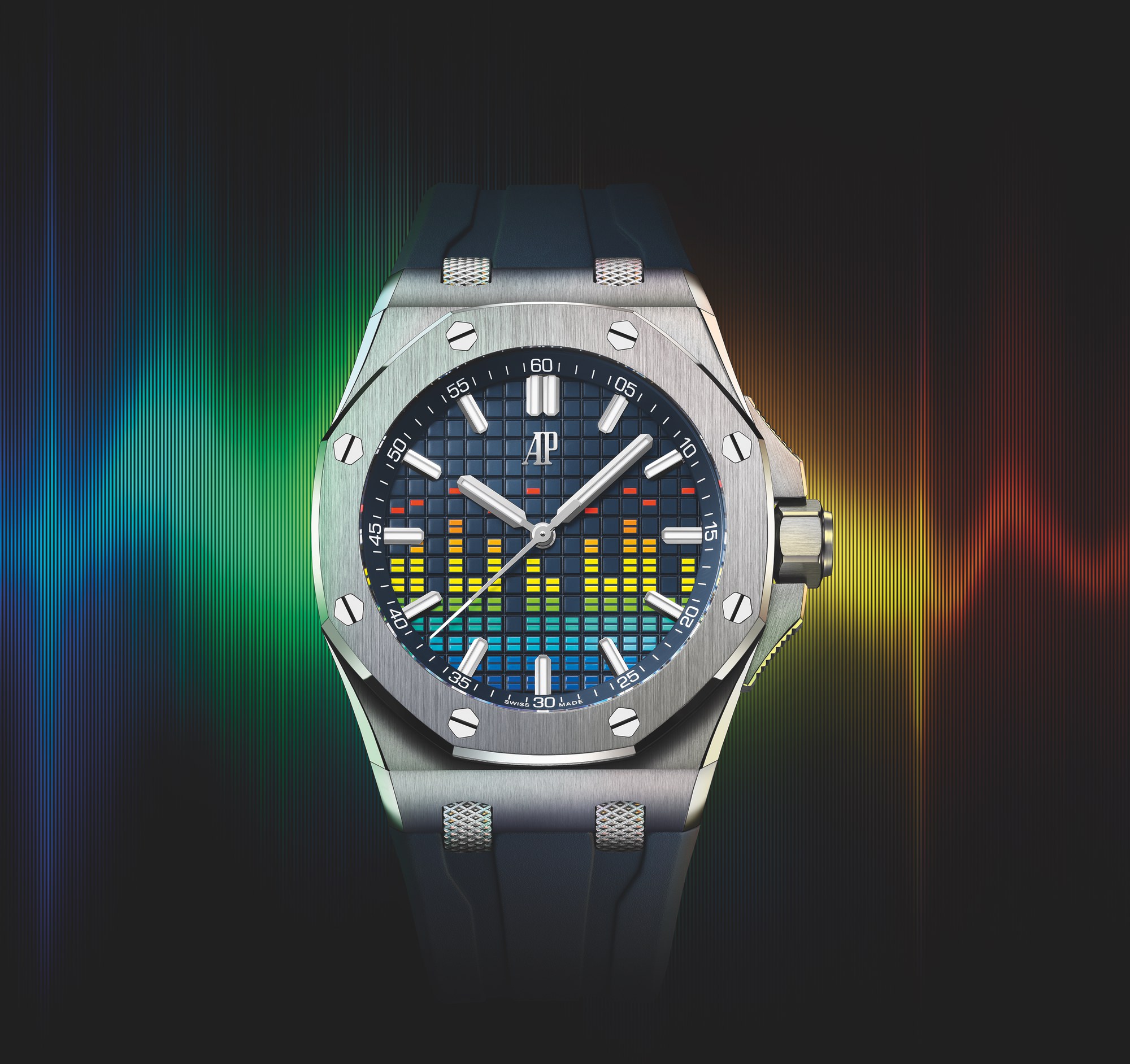 IMG_9081 Audemars Piguet Royal Oak Offshore Selfwinding Music Edition 15600TI.OO.A343CA.01 Replica 4