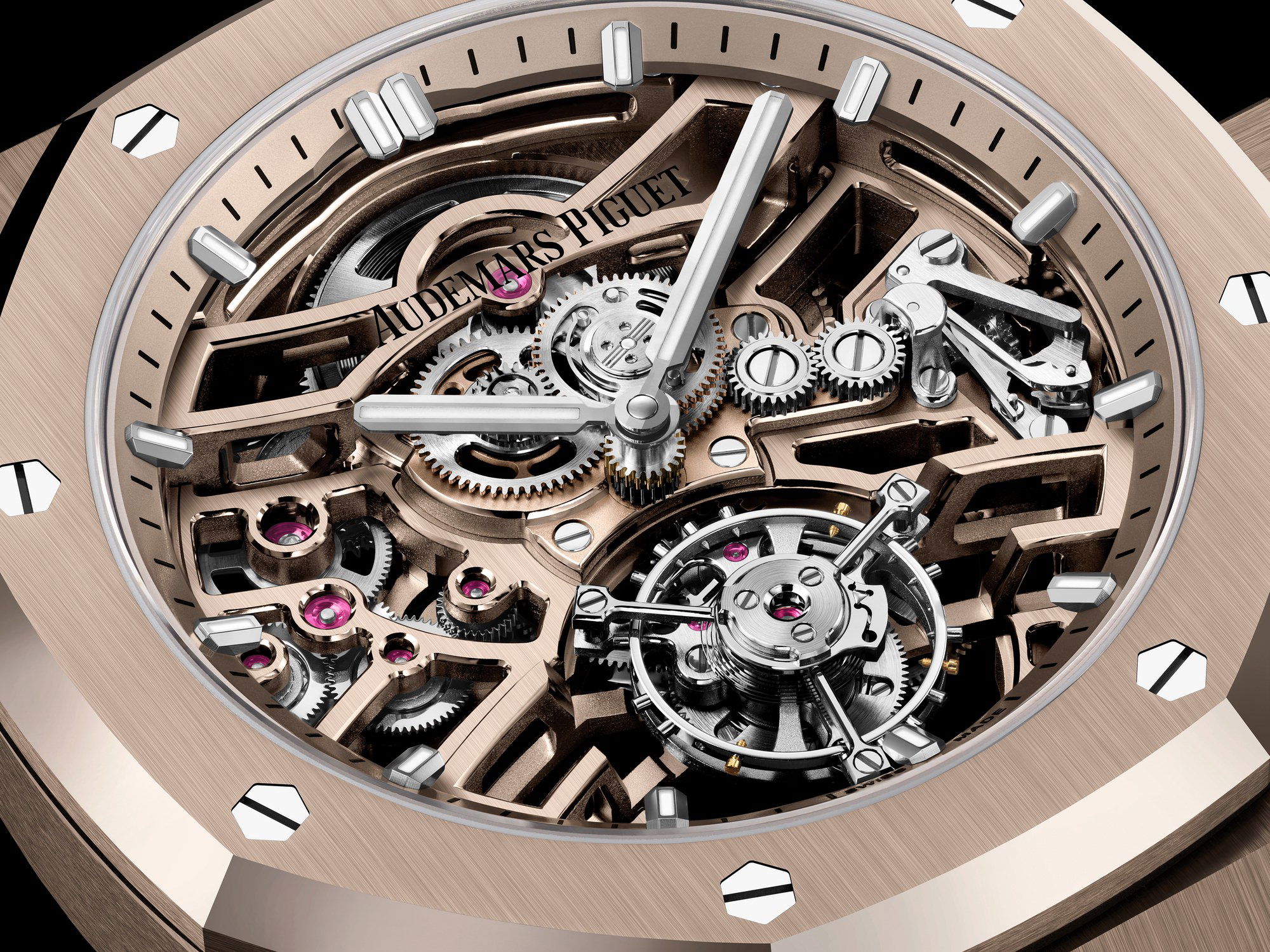 Audemars Piguet Royal Oak Selfwinding Flying Tourbillon Openworked 26735SG.OO.1320SG.01 Replica 4