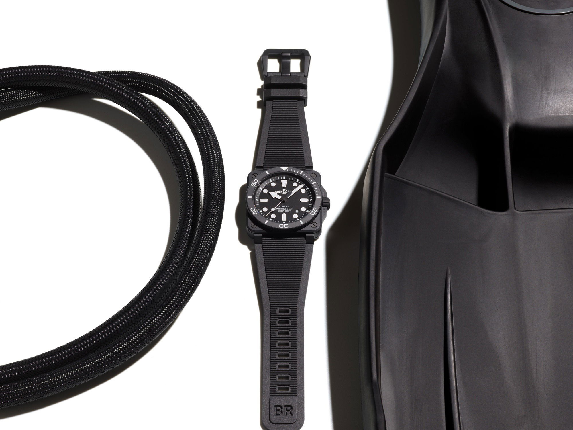 IMG_9081 Bell & Ross BR 03 Diver Black Matte Ceramic BR03A-D-BL-CE/SRB Replica 4