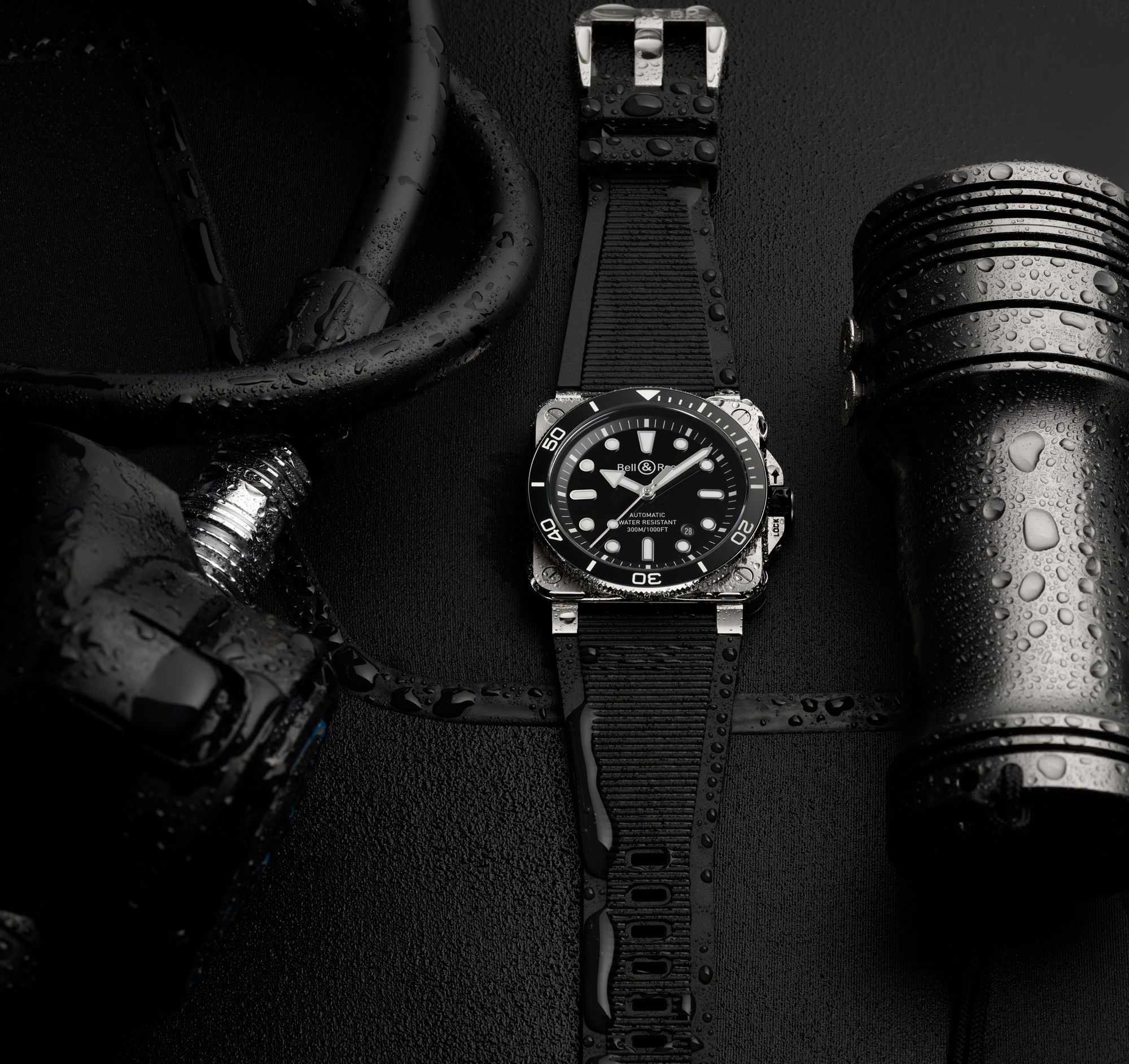 IMG_9081 Bell & Ross BR 03 Diver Black Steel BR03A-D-BL-ST/SRB Replica 4