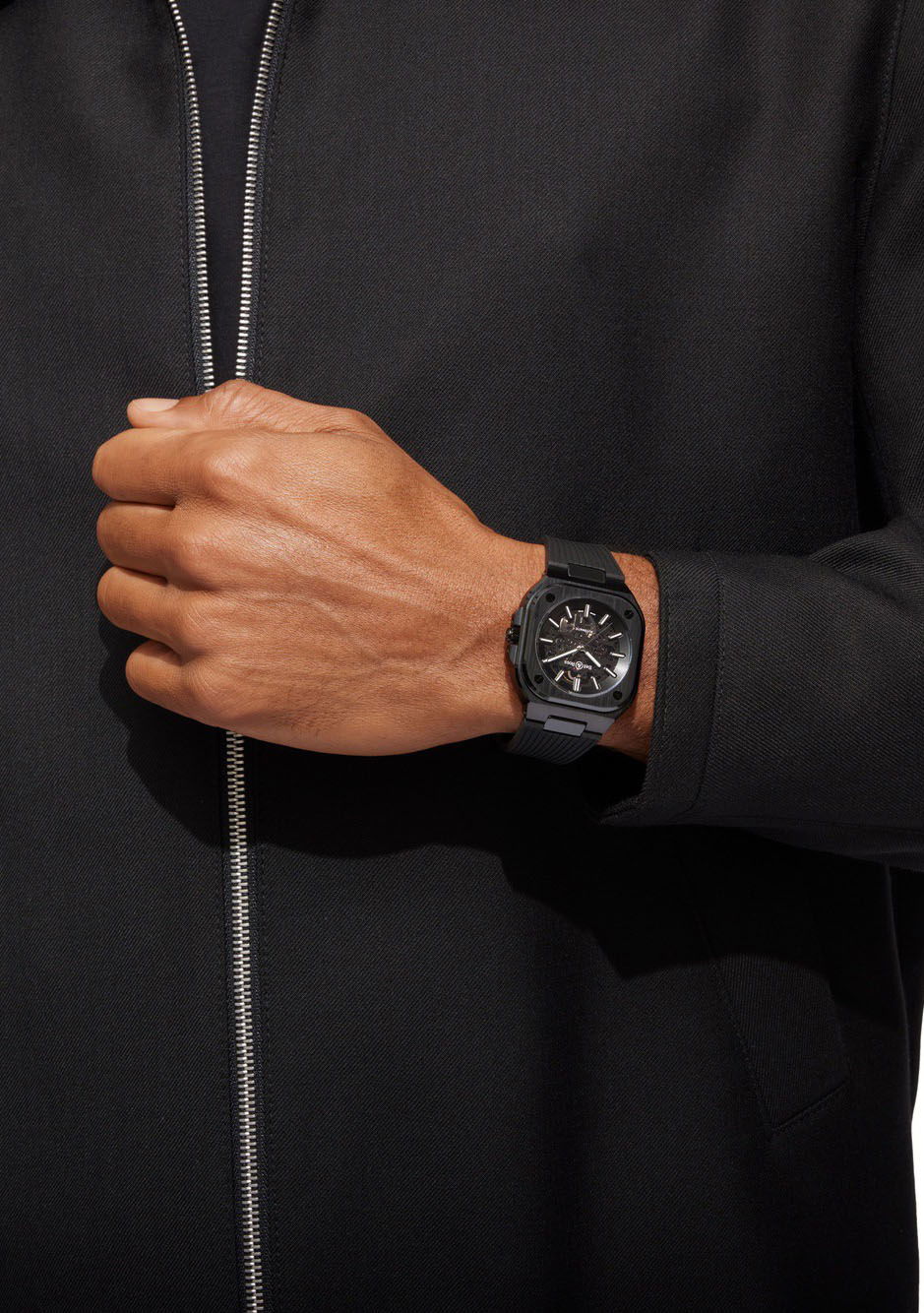 IMG_9081 Bell & Ross BR 05 Skeleton Black Ceramic BR05A-BL-SK-CE/SRB Replica 4