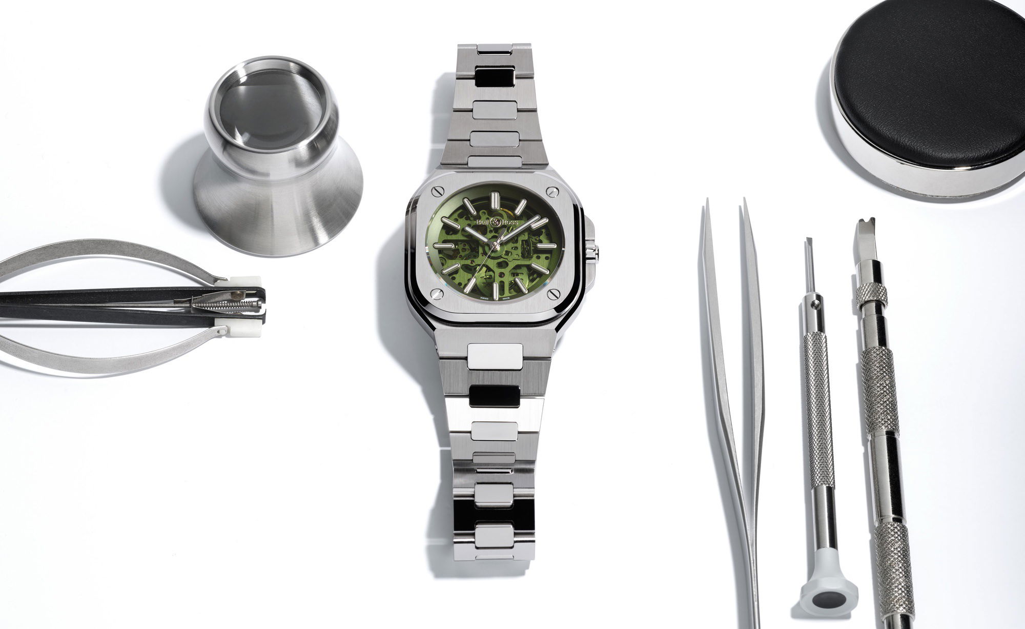 Bell & Ross BR 05 Skeleton Green BR05A-GN-SKST/SST Replica 4