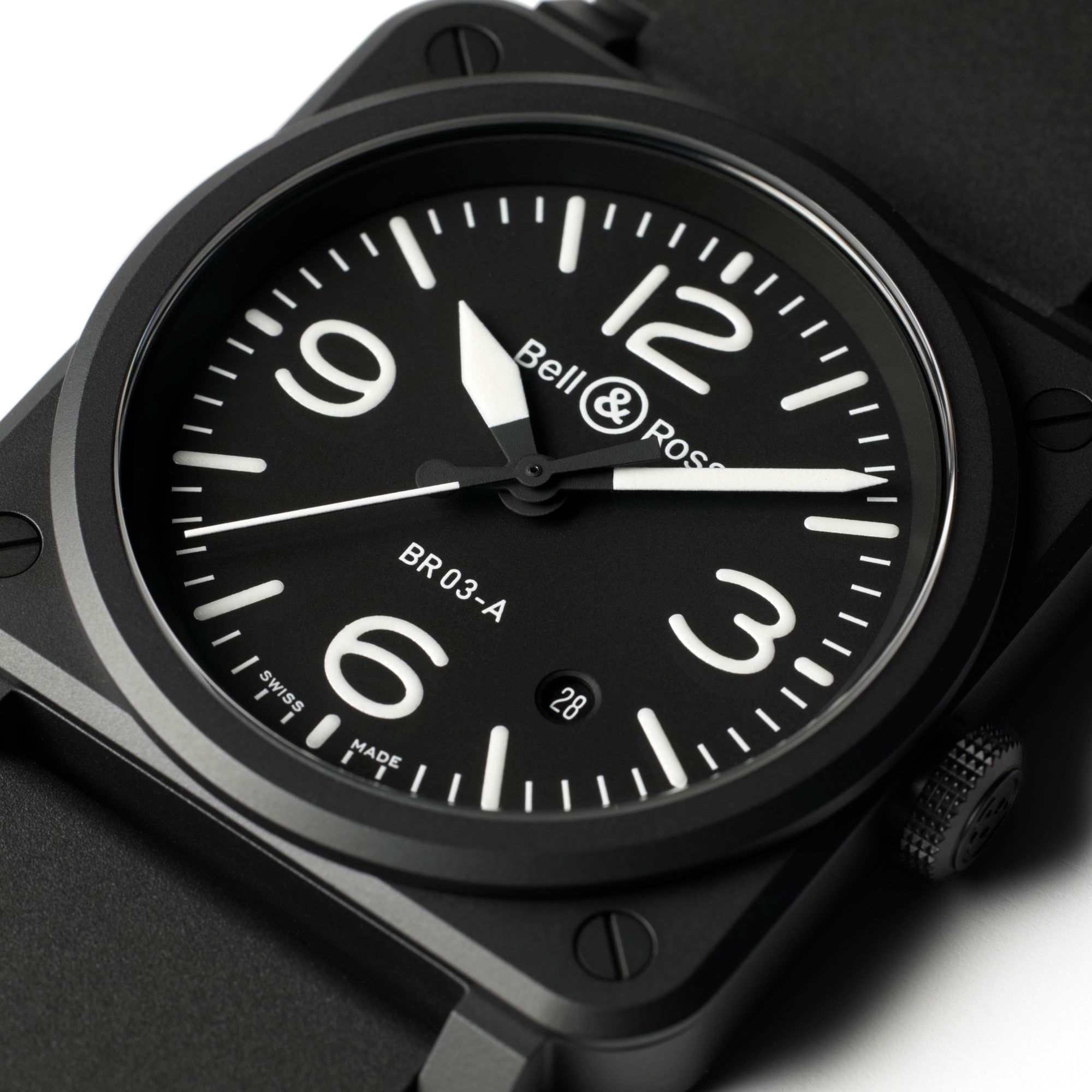 Bell & Ross BR 03 Black Matte BR03A-BL-CE/SRB Replica 4