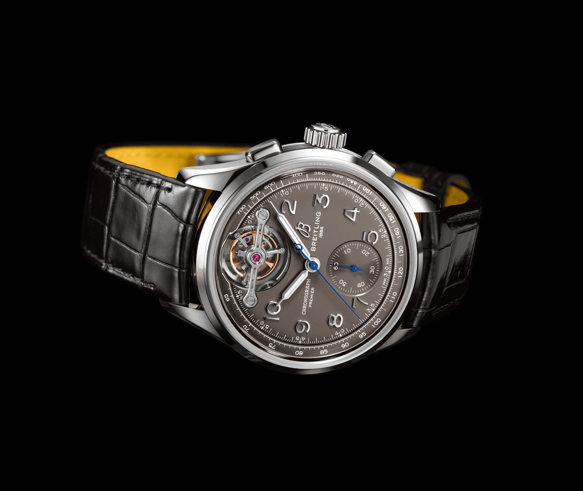 Breitling Premier B21 Chronograph Tourbillon 42 Gaston Breitling JB2120A61B1P1 Replica 4