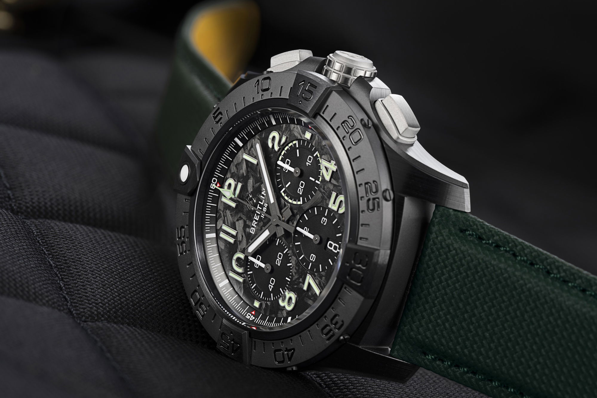 IMG_9081 Breitling Super Avenger B01 Chronograph 46 Night Mission SB0148101B1X1 Replica 4