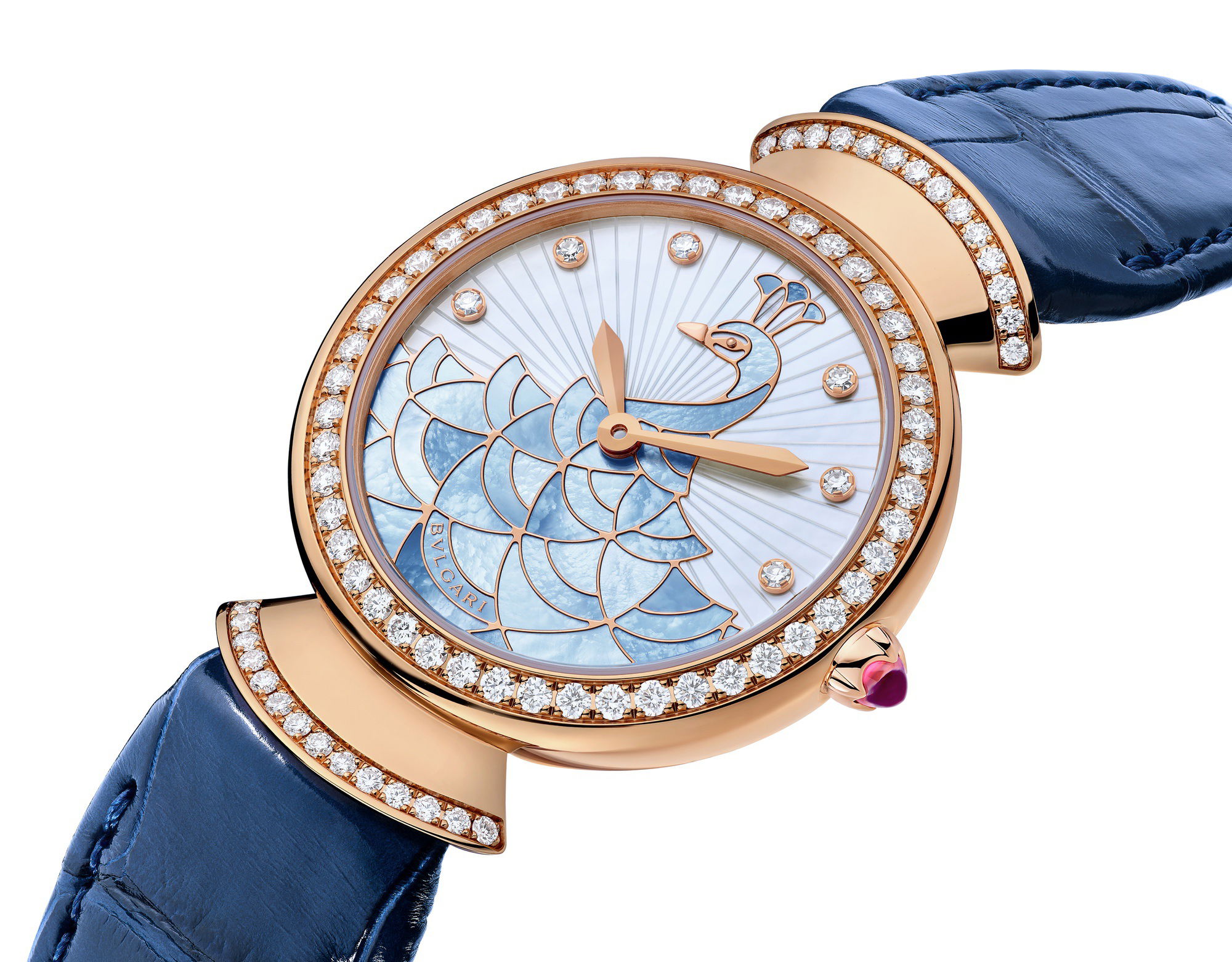 Bvlgari Divas’ Dream Peacock Mother of Pearl Marquetry 103769 Replica 4