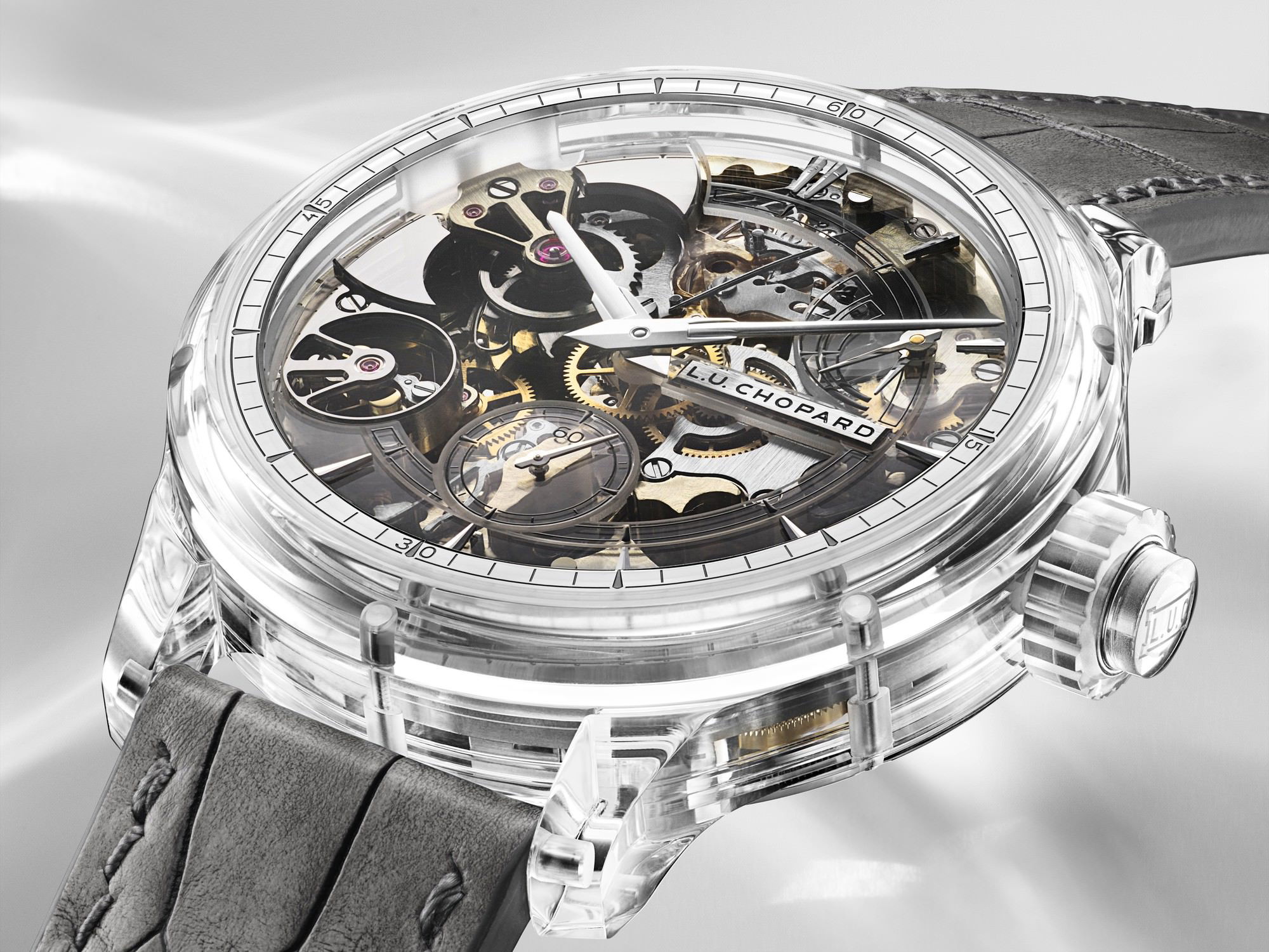 Chopard L.U.C Full Strike Sapphire 168604-9001 Replica 4