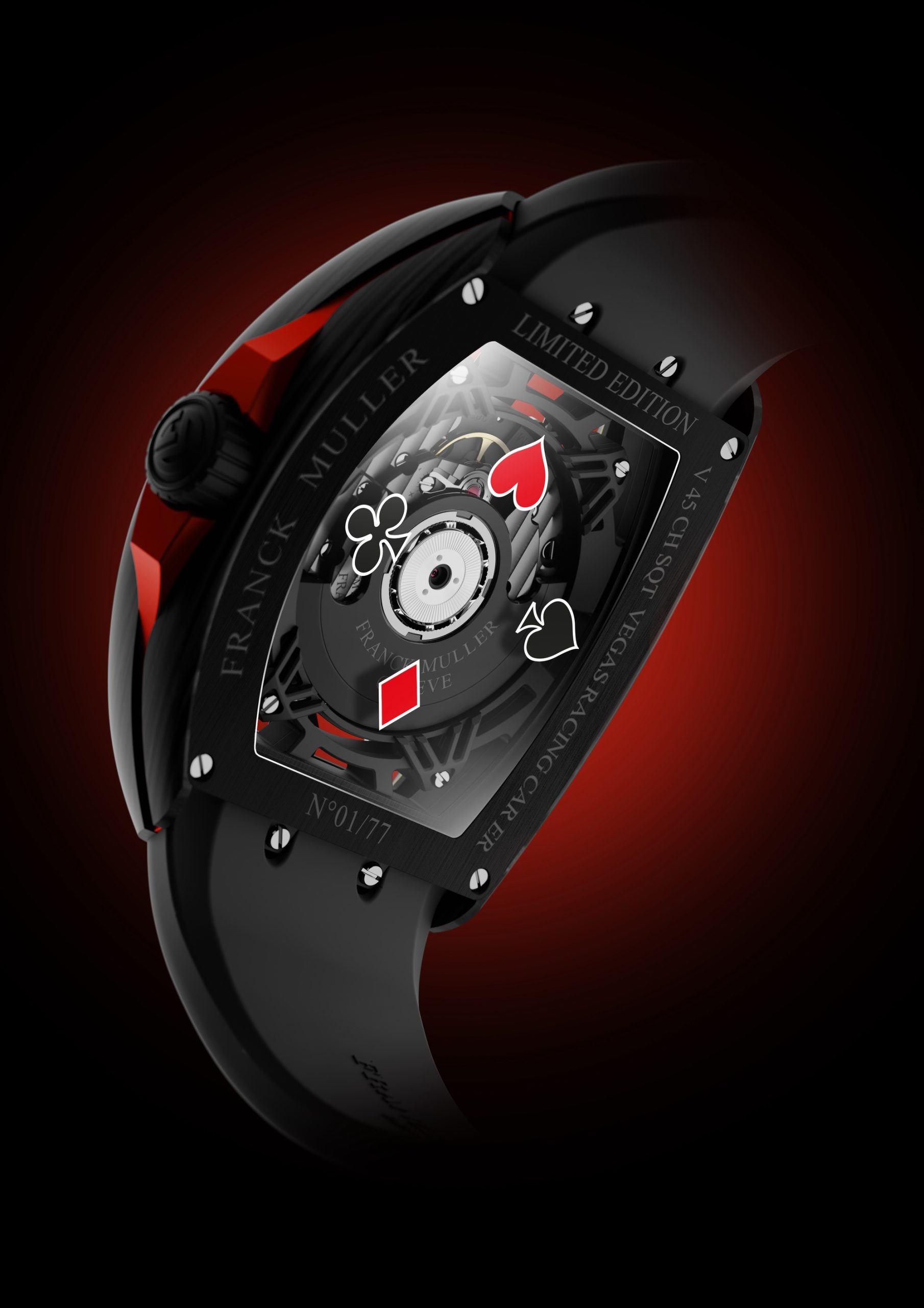 Franck Muller Vanguard Carbon Crazy Hours Racing Vegas Collection V 45 CH SQT RCG VEGAS CARBONE (ER) Replica 4