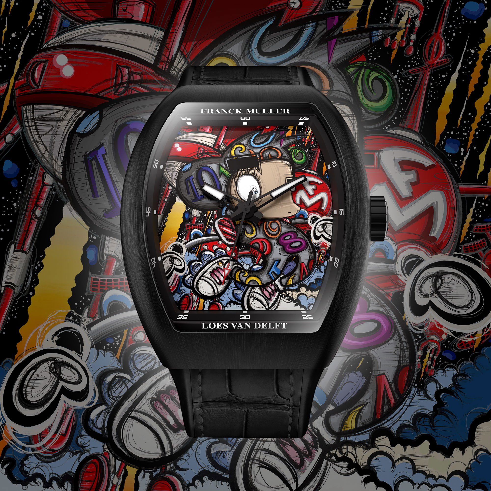 Franck Muller Vanguard? Color Dreams Loes Van Delft Limited Edition V 43 SC LOES VAN DELFT NR BR (NR) Replica 4