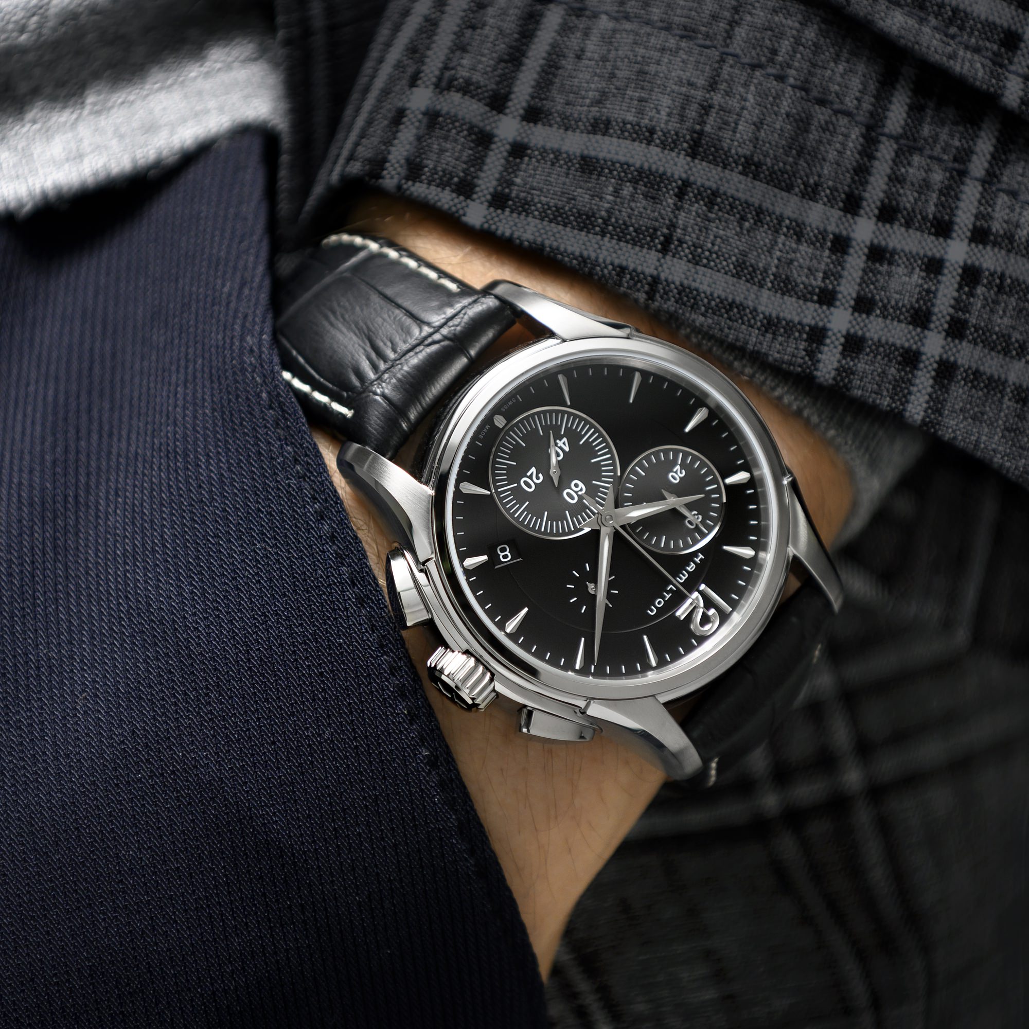 Hamilton Jazzmaster Chrono Quartz H32612731 Replica 4