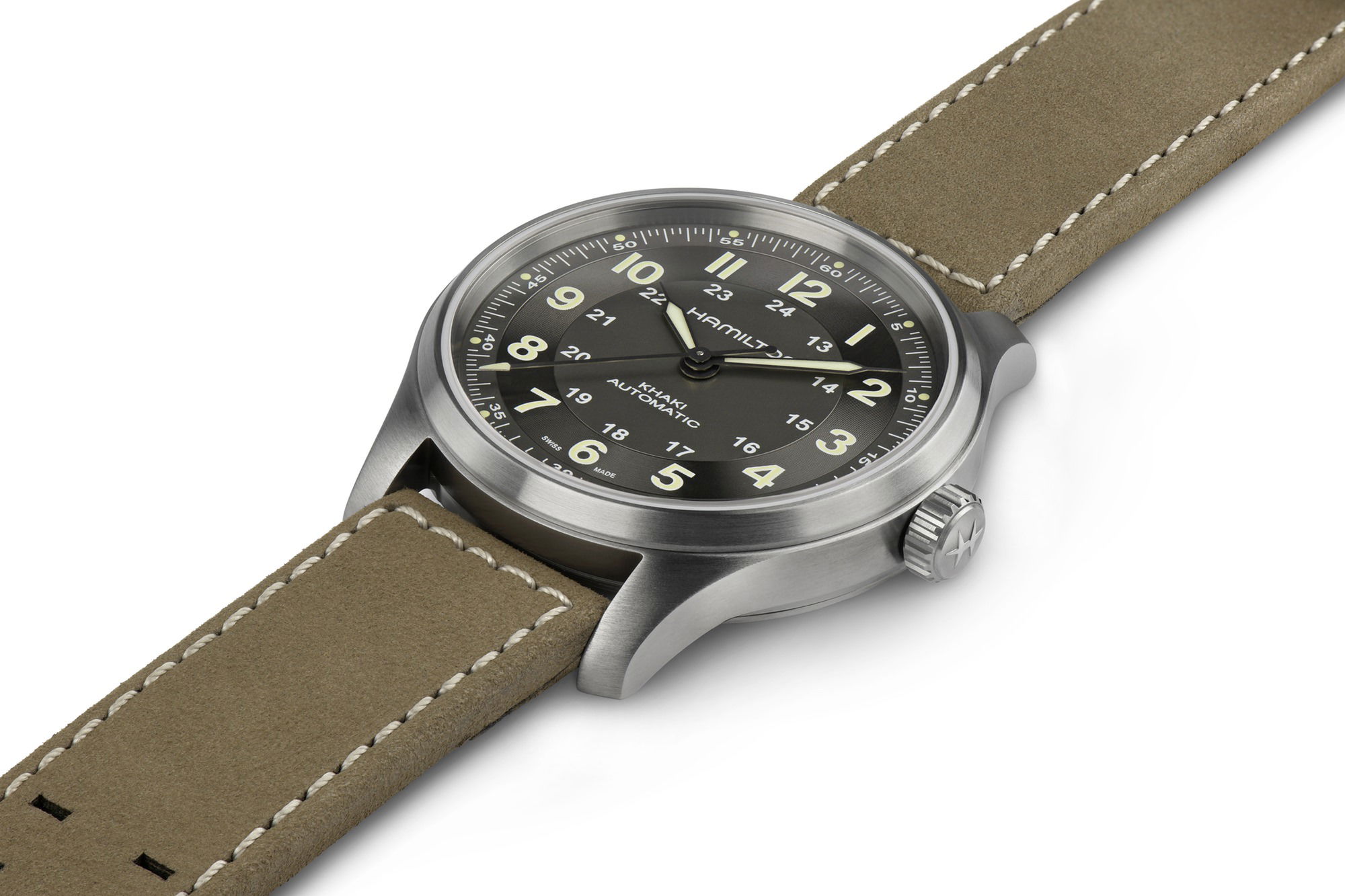 Hamilton Khaki Field Titanium Auto H70545550 Replica 4