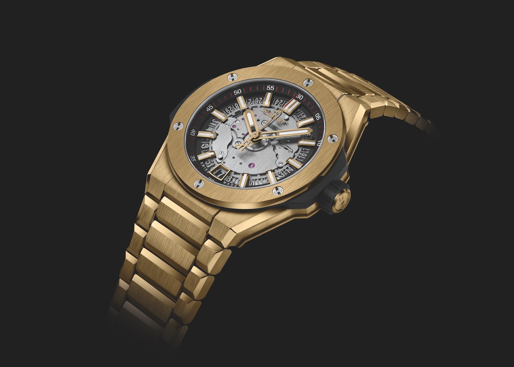 Hublot Big Bang Integral Time Only Yellow Gold 456.VX.0130.VX Replica 4
