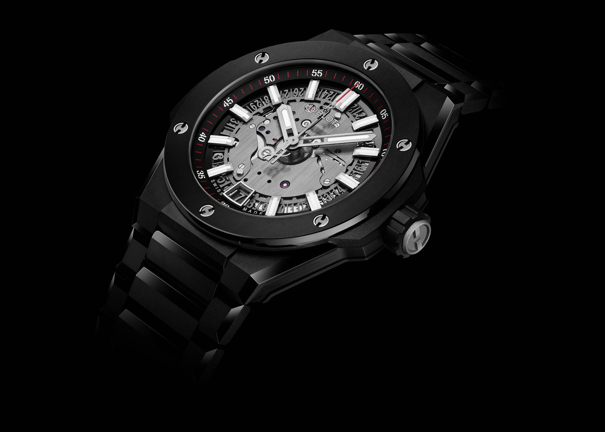 Hublot Big Bang Integrated Time Only Black Magic 456.CX.0170.CX Replica 4
