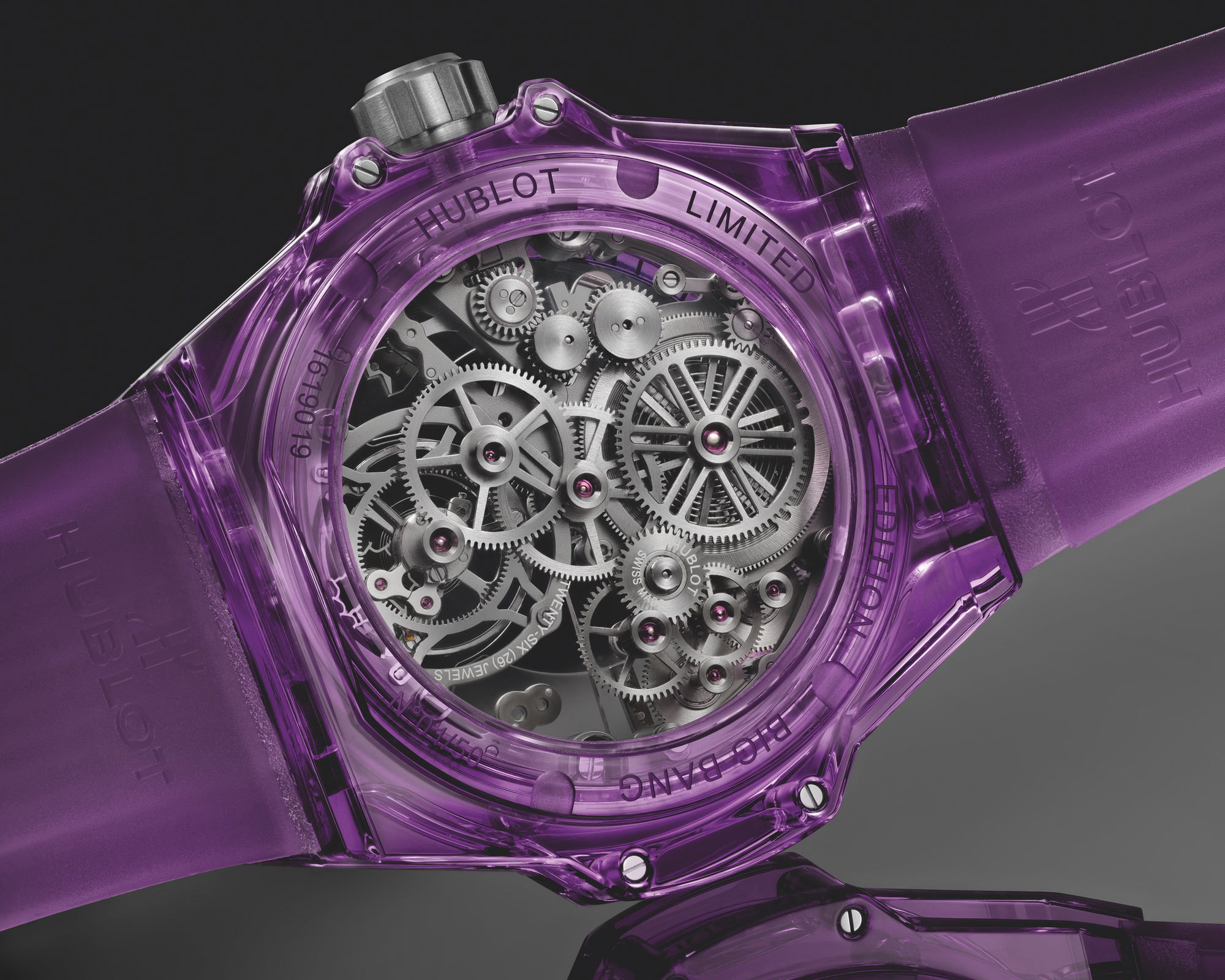 Hublot Big Bang Tourbillon Automatic Purple Sapphire 429.JM.0120.RT Replica 4