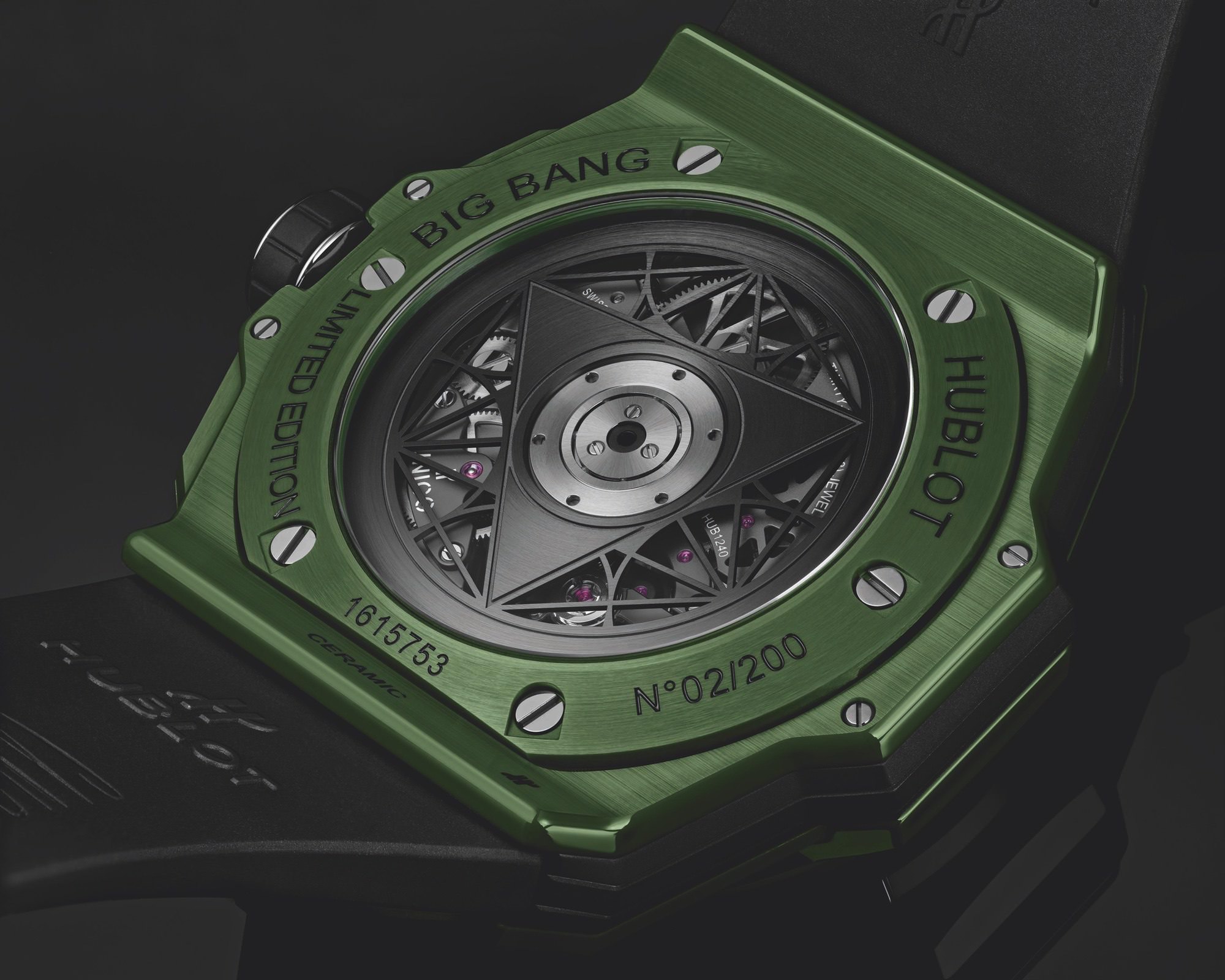 IMG_9081 Hublot Big Bang Unico Sang Bleu II Green Ceramic 418.GX.5207.RX.MXM22 Replica 4
