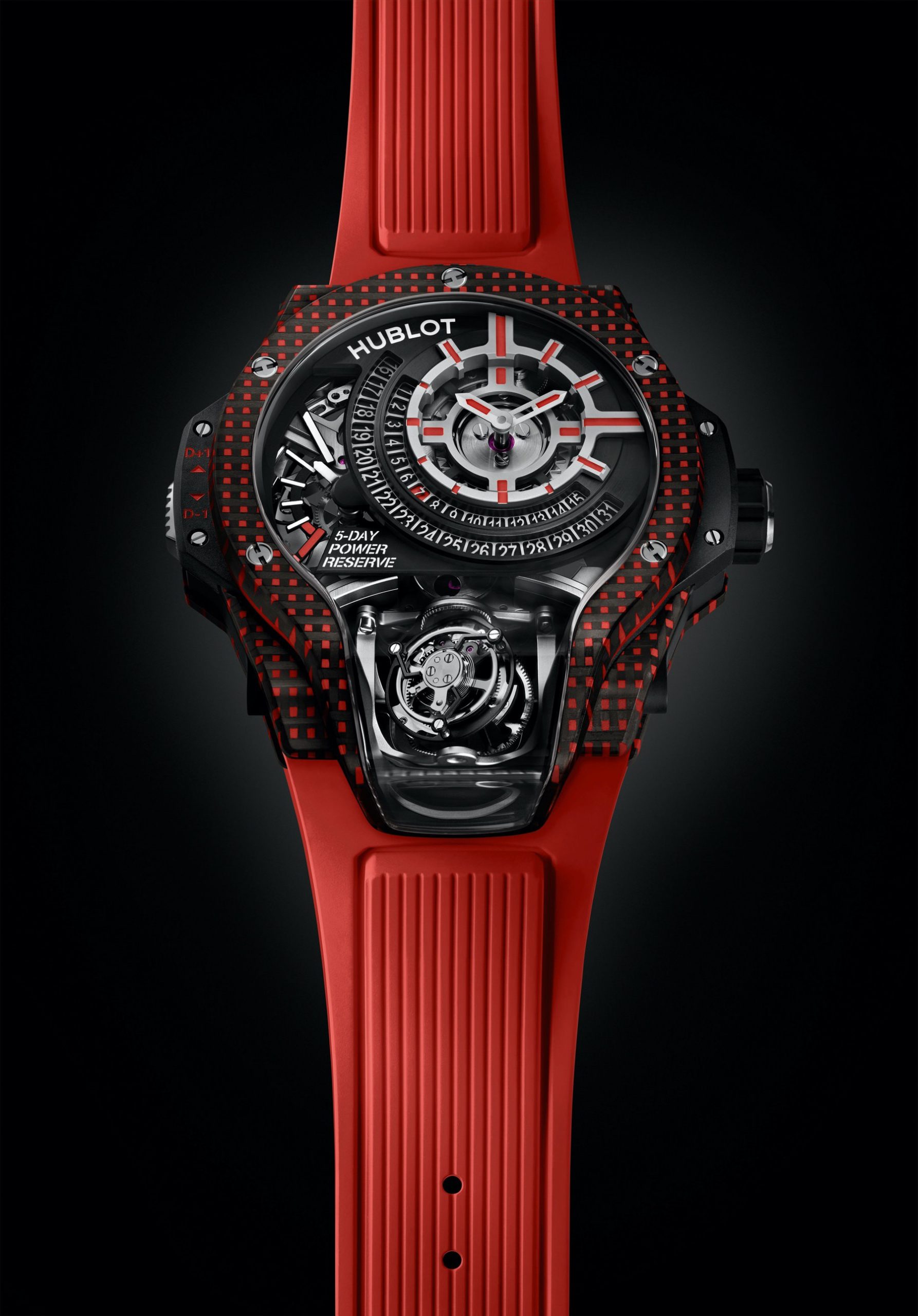 IMG_9081 Hublot MP-09 Tourbillon Bi-Axis 5 Days Power Reserve 3D Carbone 909.QDR.1120.RX Replica 4
