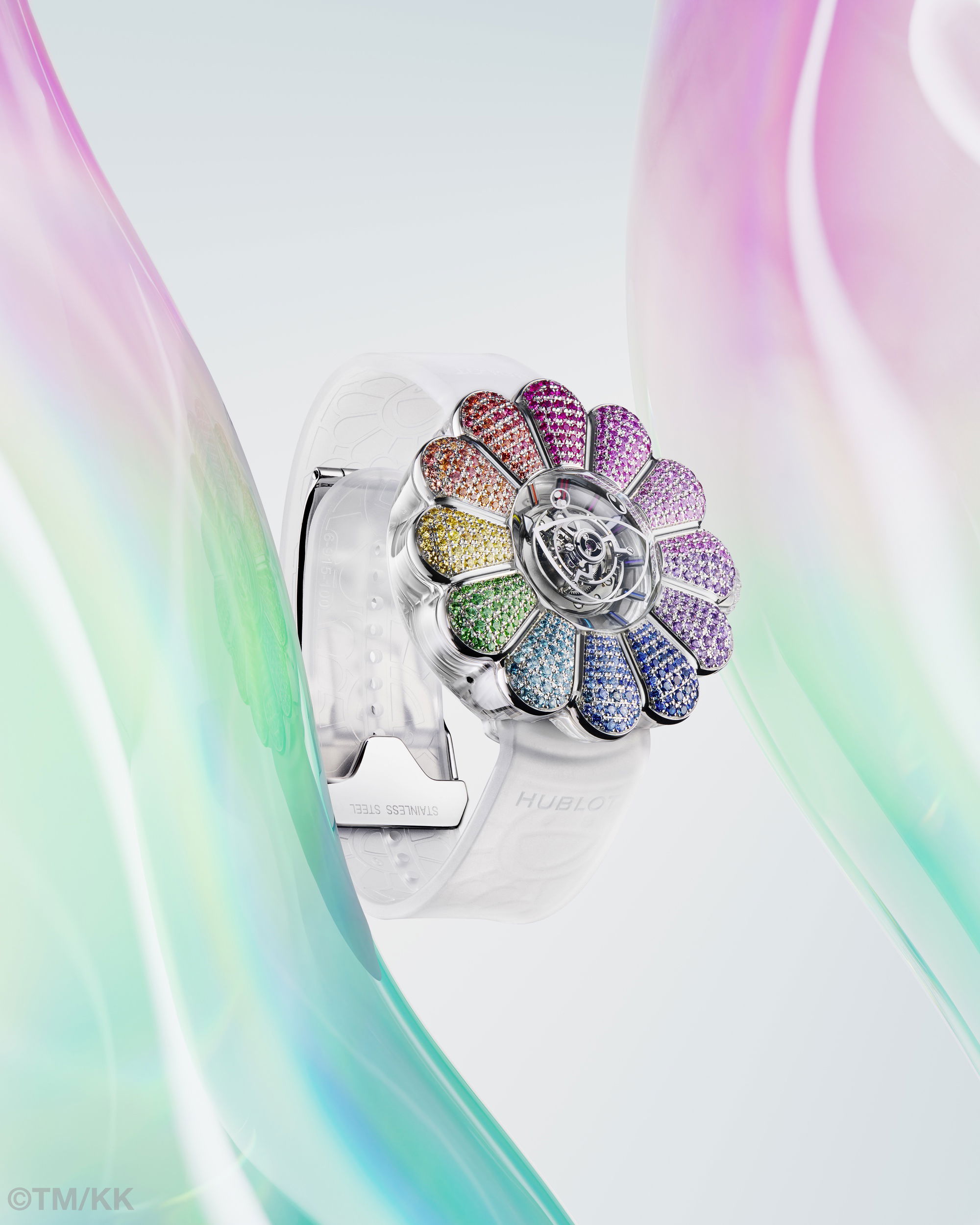 IMG_9081 Hublot MP-15 Takashi Murakami Tourbillon Sapphire Rainbow 915.JX.4802.RT.1199 Replica 4