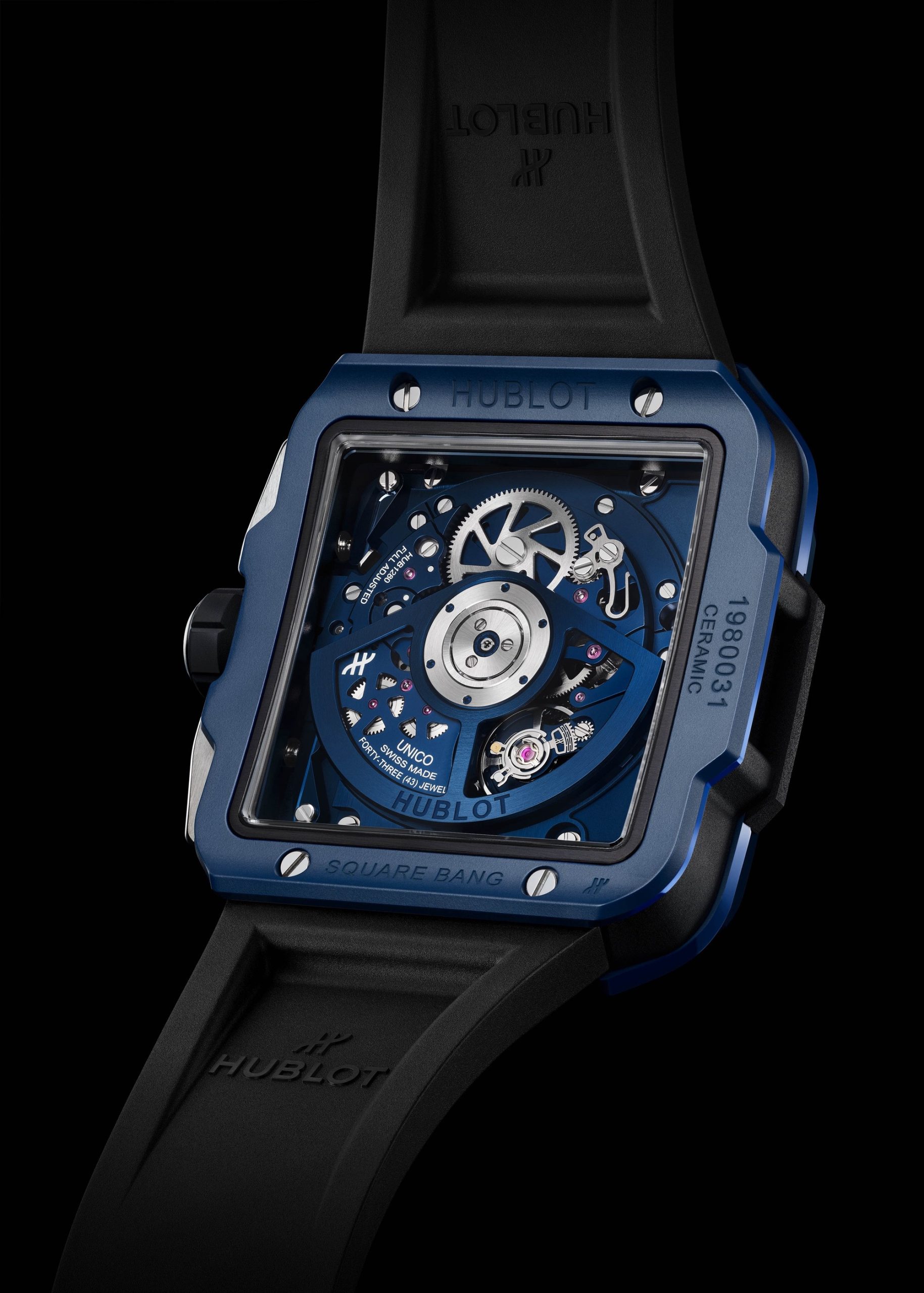 Hublot Square Bang Unico Blue Ceramic 821.EX.5170.RX-SD Replica 4