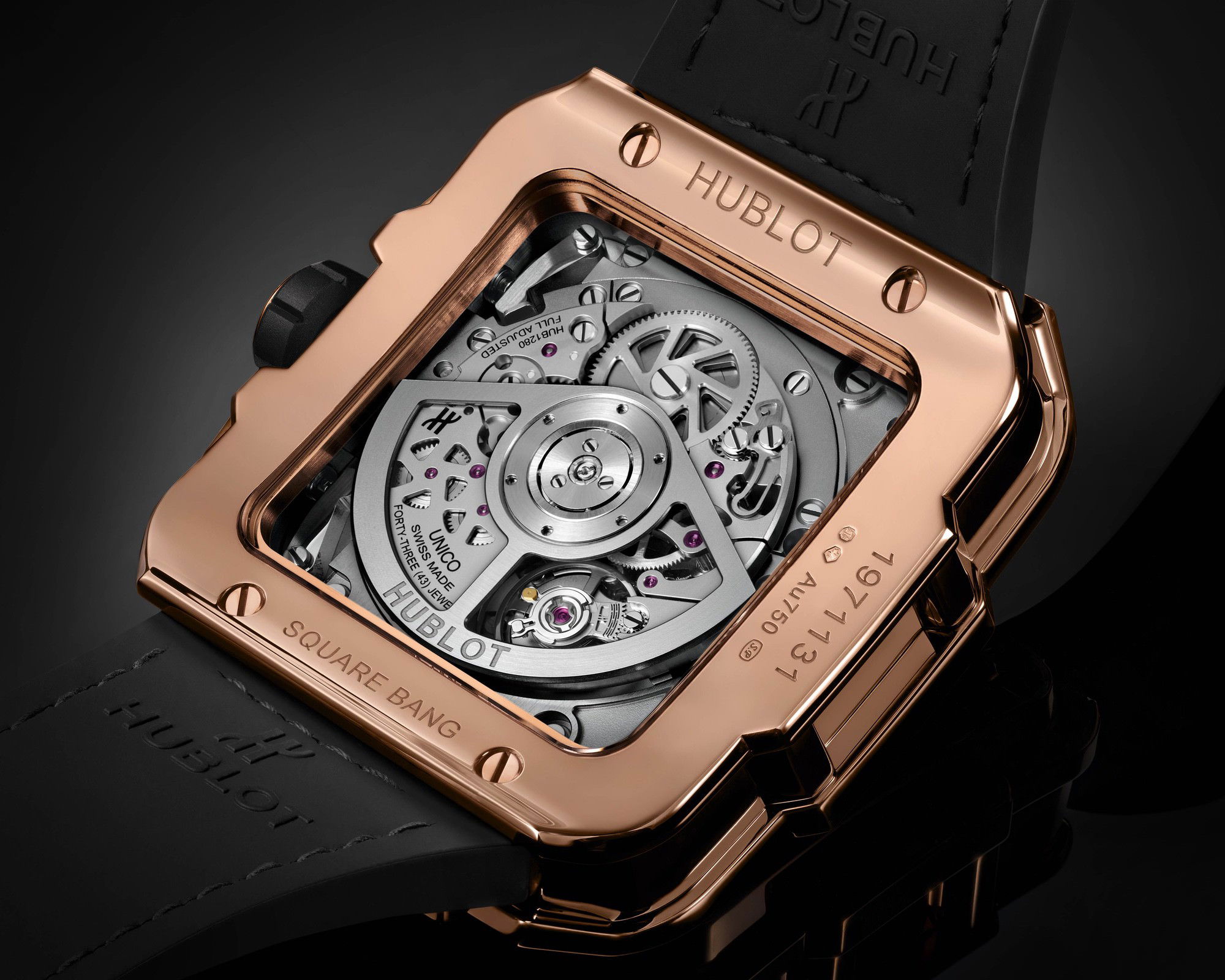 Hublot Square Bang Unico King Gold High Jewellery 821.OX.9018.LR.9904 Replica 4