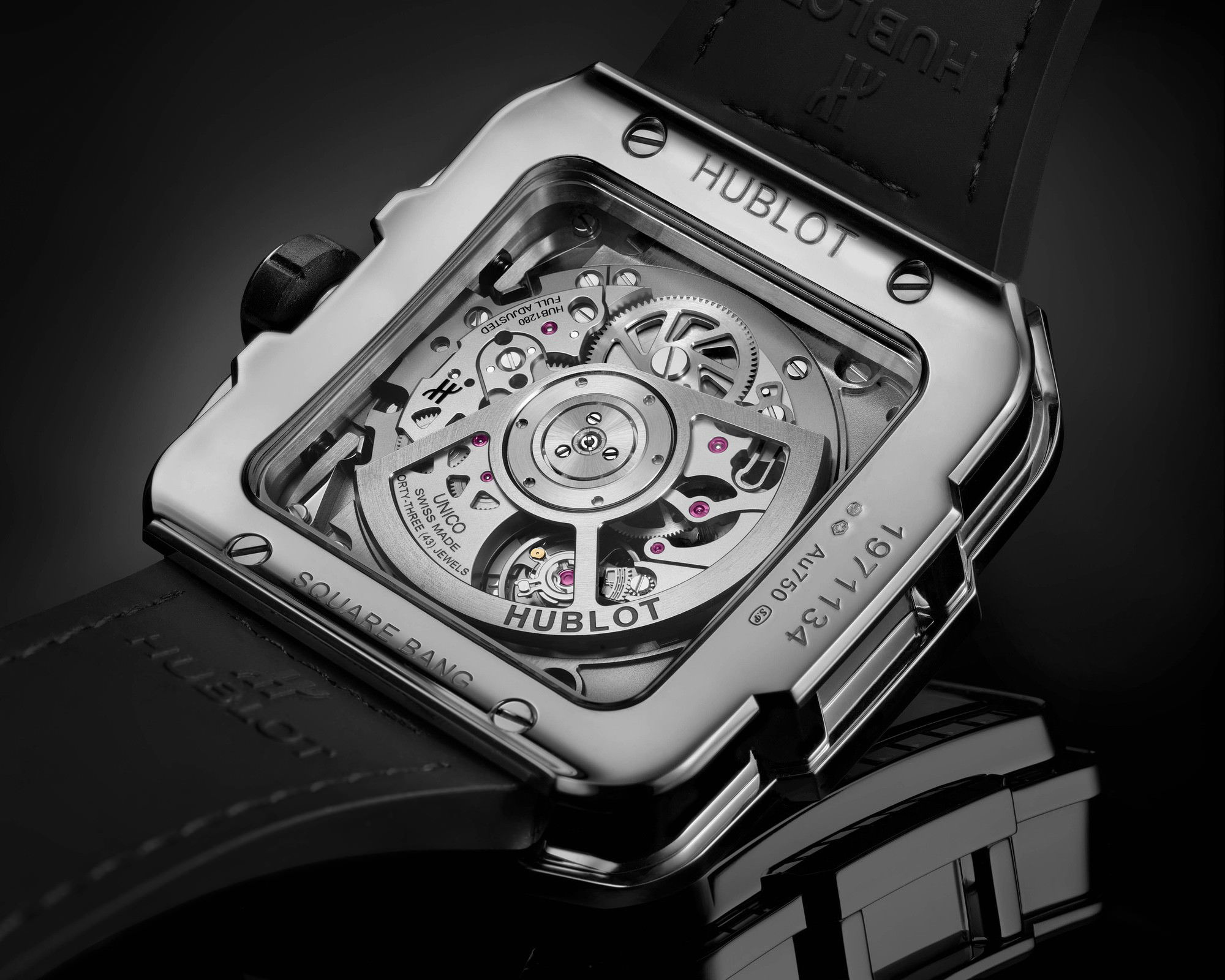 Hublot Square Bang Unico White Gold High Jewellery 821.WX.9017.LR.9904 Replica 4