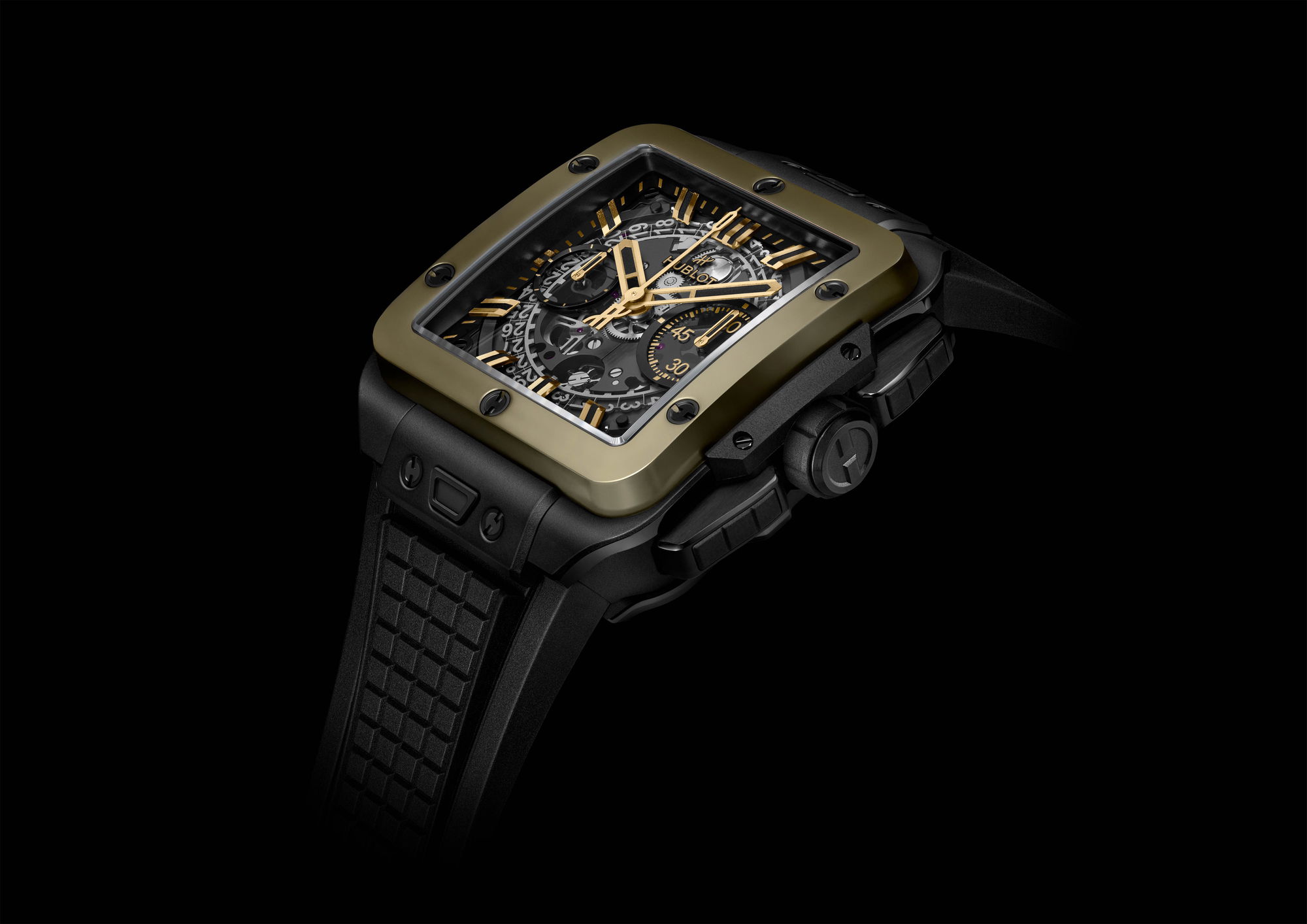 Hublot Square Big Bang Unico Ceramic Magic Gold 821.CM.0130.RX Replica 4