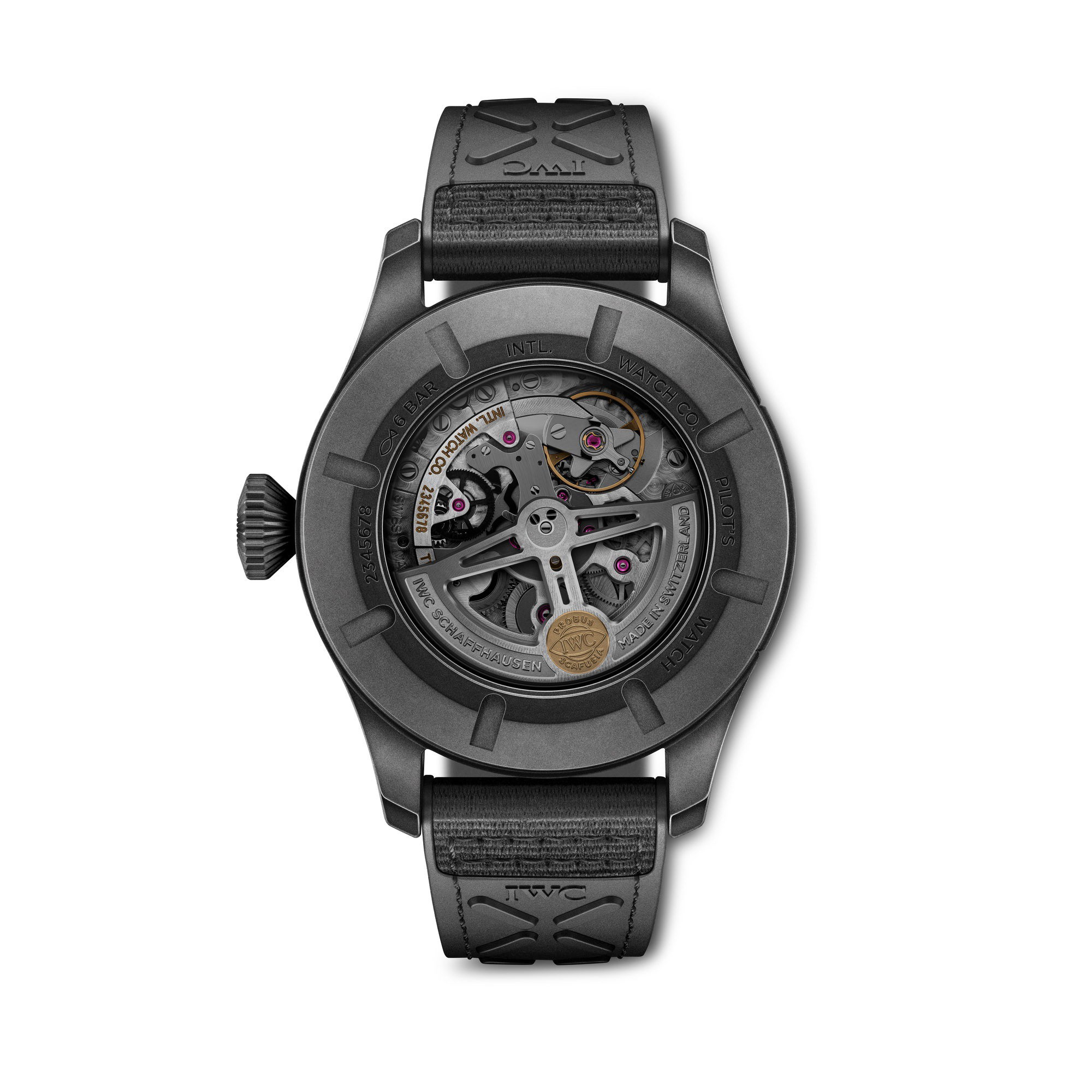 IWC Pilot's Watch Timezoner Top Gun Ceratanium IW395505 Replica 4