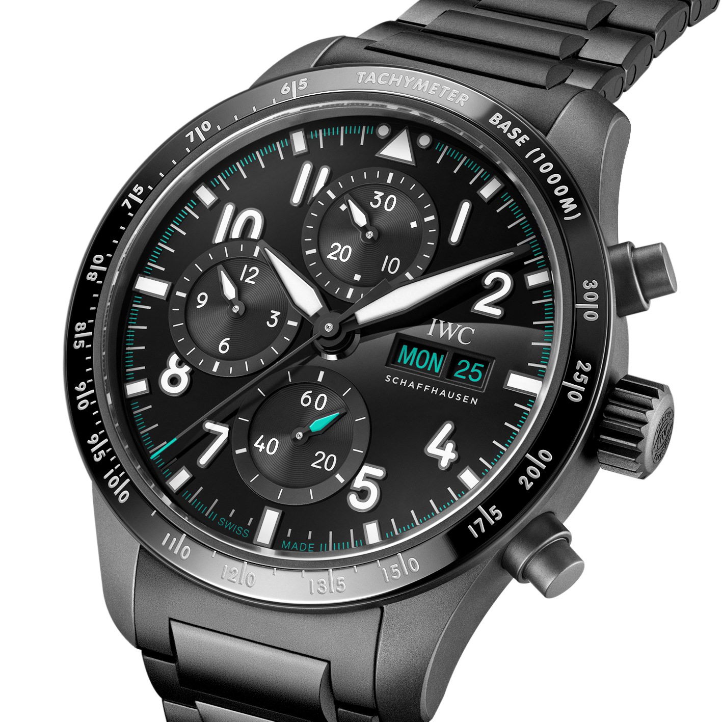 IMG_9081 IWC Pilot’s Watch Performance Chronograph 41 Mercedes-AMG Petronas Formula One Team IW388307 Replica 4