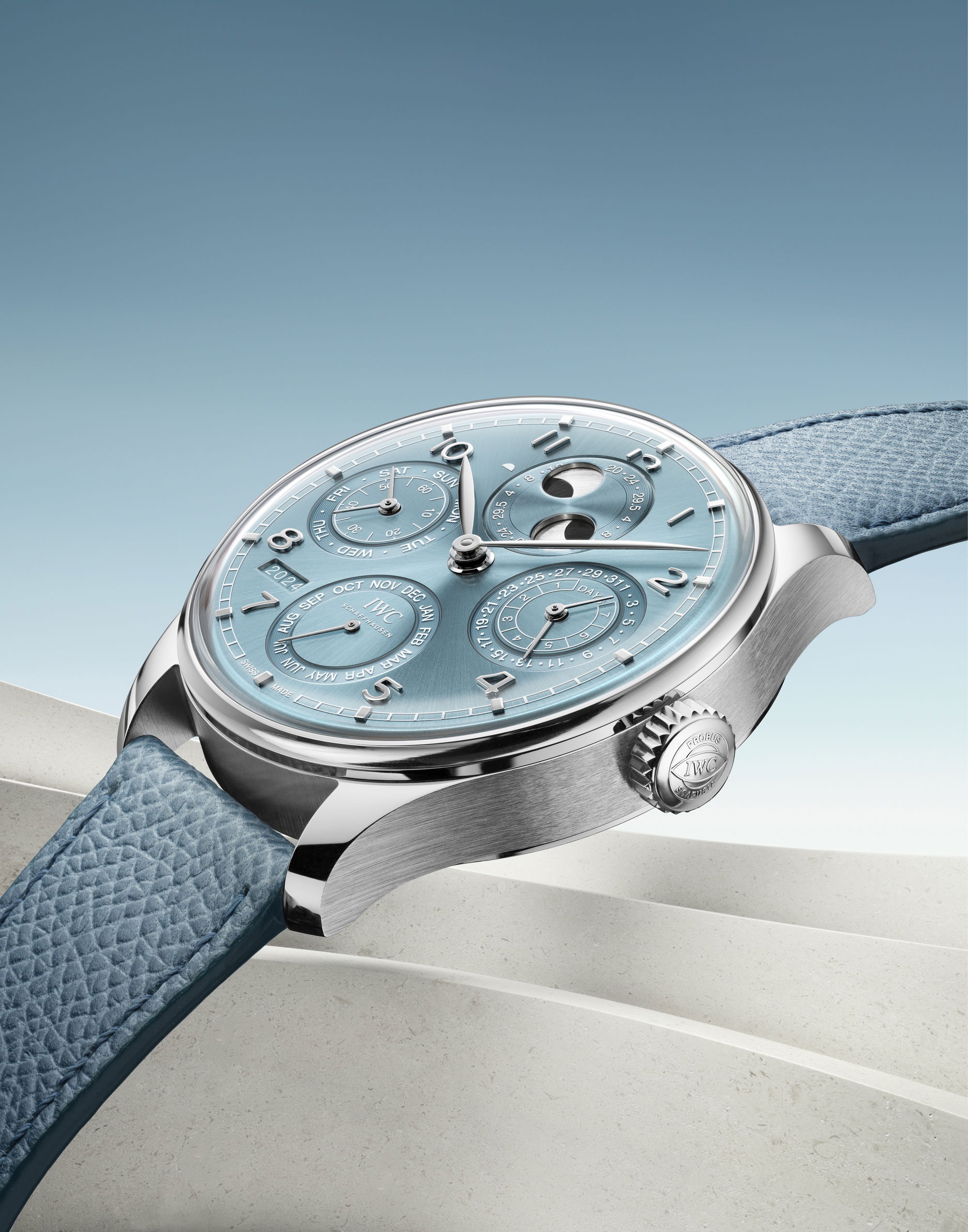 IMG_9081 IWC Portugieser Perpetual Calendar 44 Horizon Blue IW503703 Replica 4