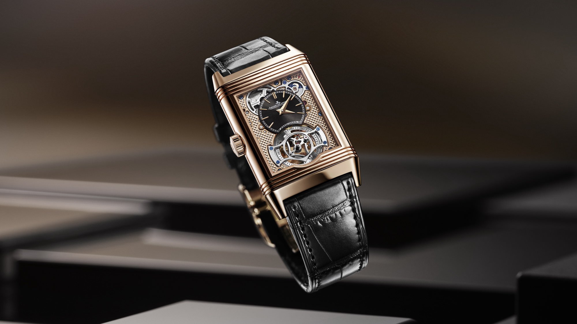 IMG_9081 Jaeger-LeCoultre Reverso Tribute Duoface Tourbillon Q392242J Replica 4