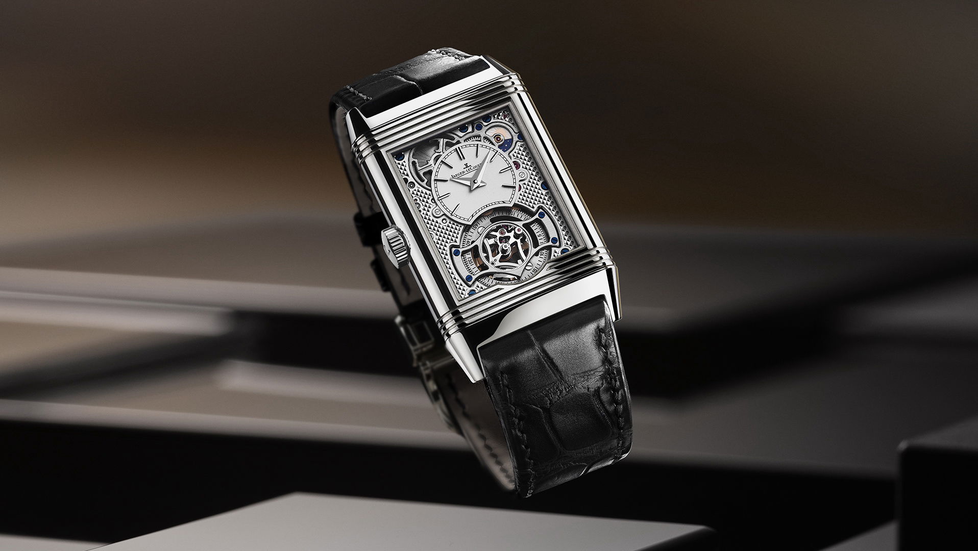 IMG_9081 Jaeger-LeCoultre Reverso Tribute Duoface Tourbillon Q392845J Replica 4