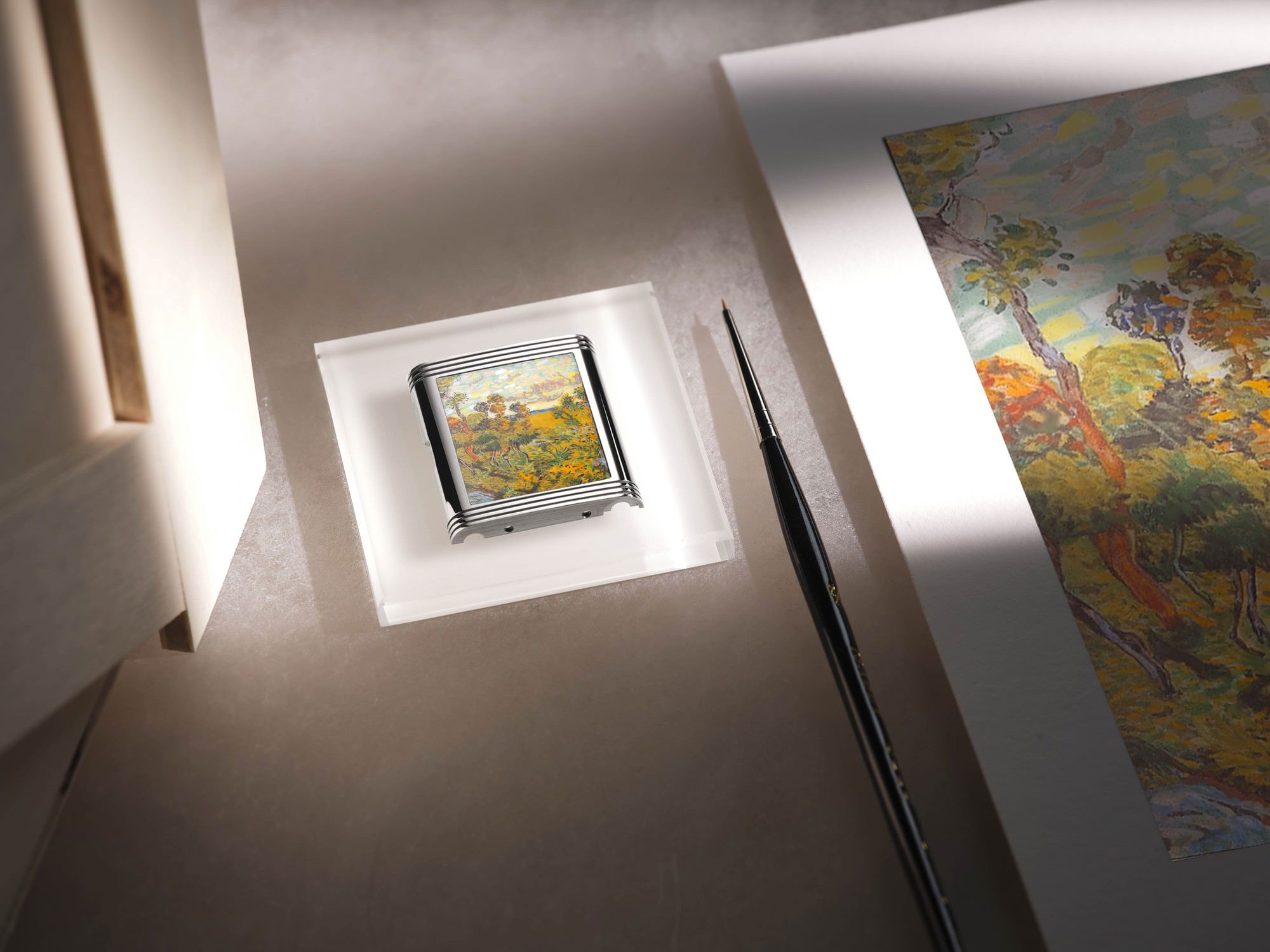 IMG_9081 Jaeger-LeCoultre Reverso Tribute Enamel Hidden Treasure – Van Gogh Q39334V1 Replica 4