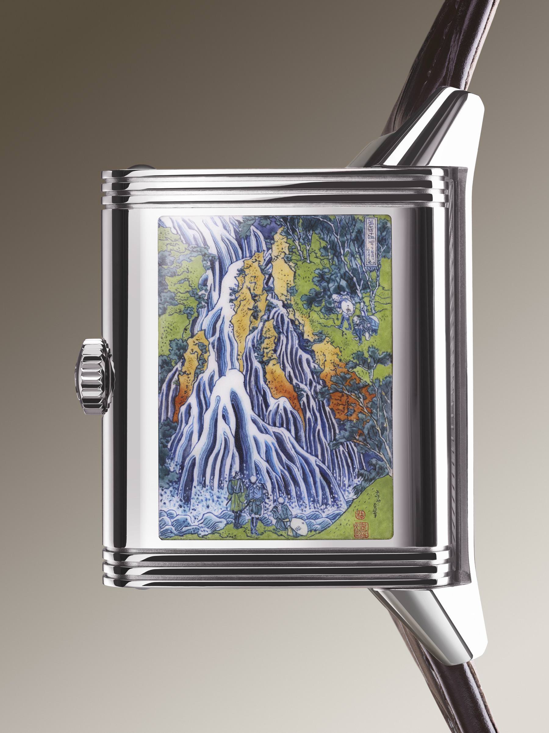 IMG_9081 Jaeger-LeCoultre Reverso Tribute Enamel – Hokusai Kirifuri Waterfall' Q39334T2 Replica 4