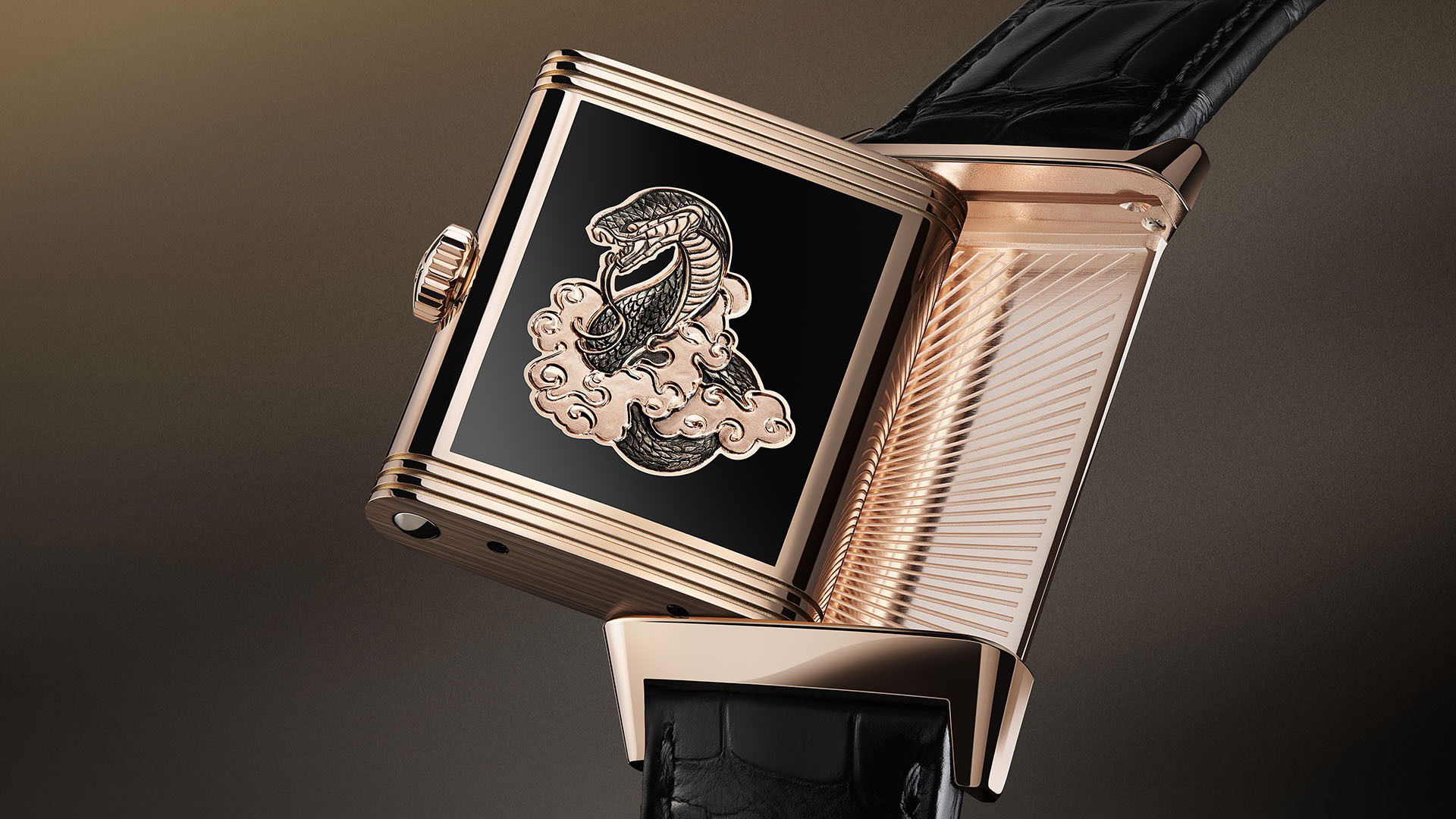 IMG_9081 Jaeger-LeCoultre Reverso Tribute Enamel “Snake” Q39324D2 Replica 4